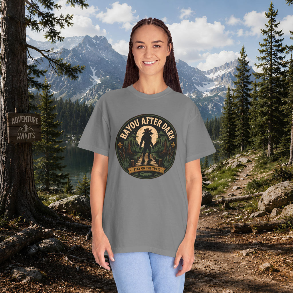 Rougarou Bayou After Dark T-Shirt — Swamp Cryptid Graphic Tee