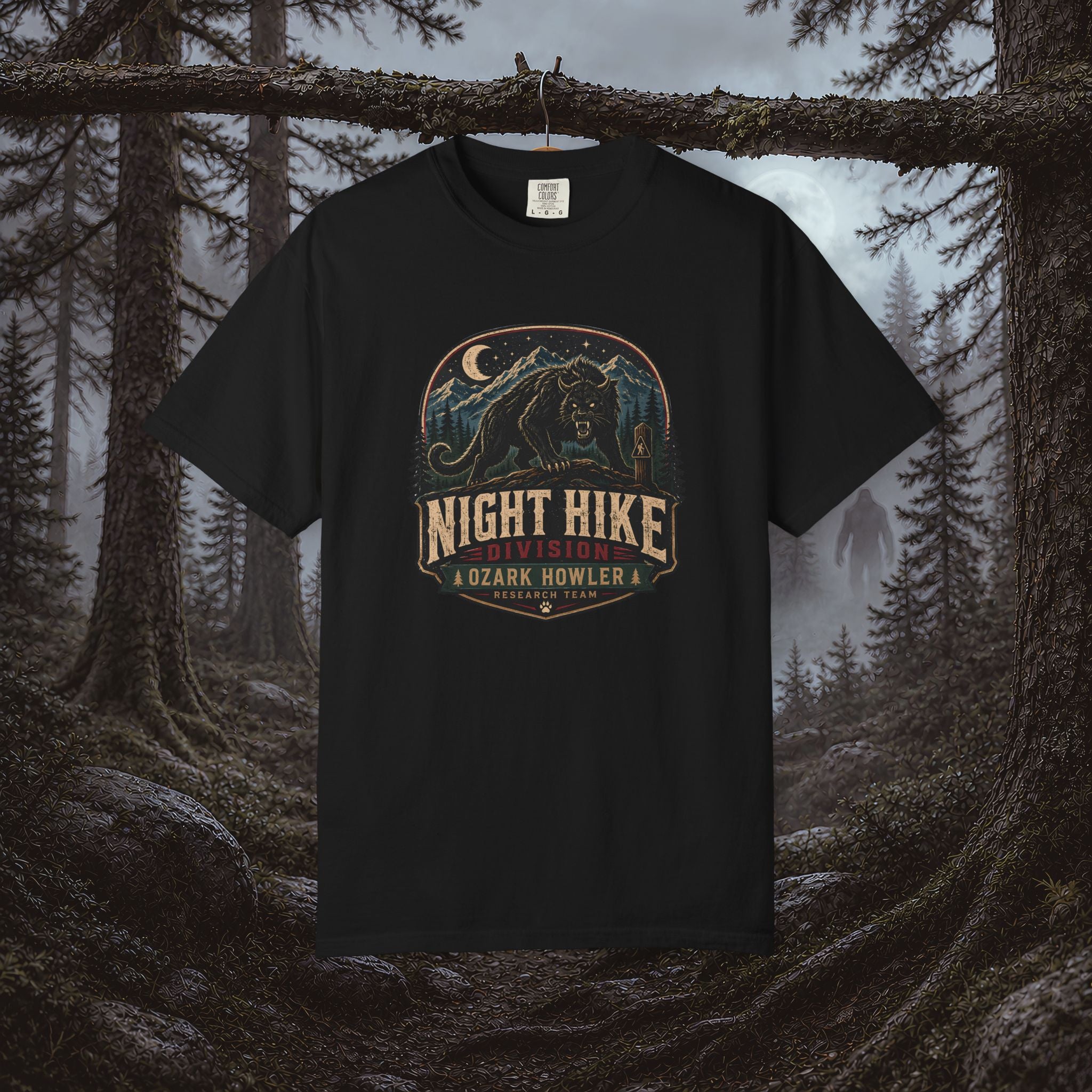 Night Hike T-Shirt — Ozark Howler Vintage Outdoor Adventure Tee