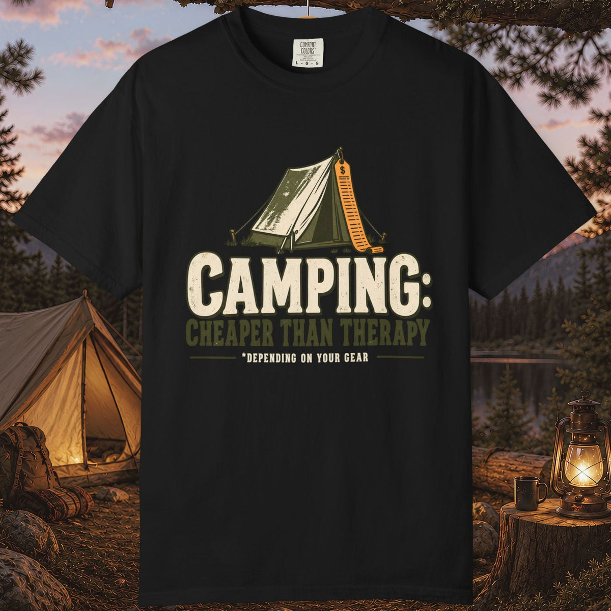 Camping: Cheaper Than Therapy T-Shirt