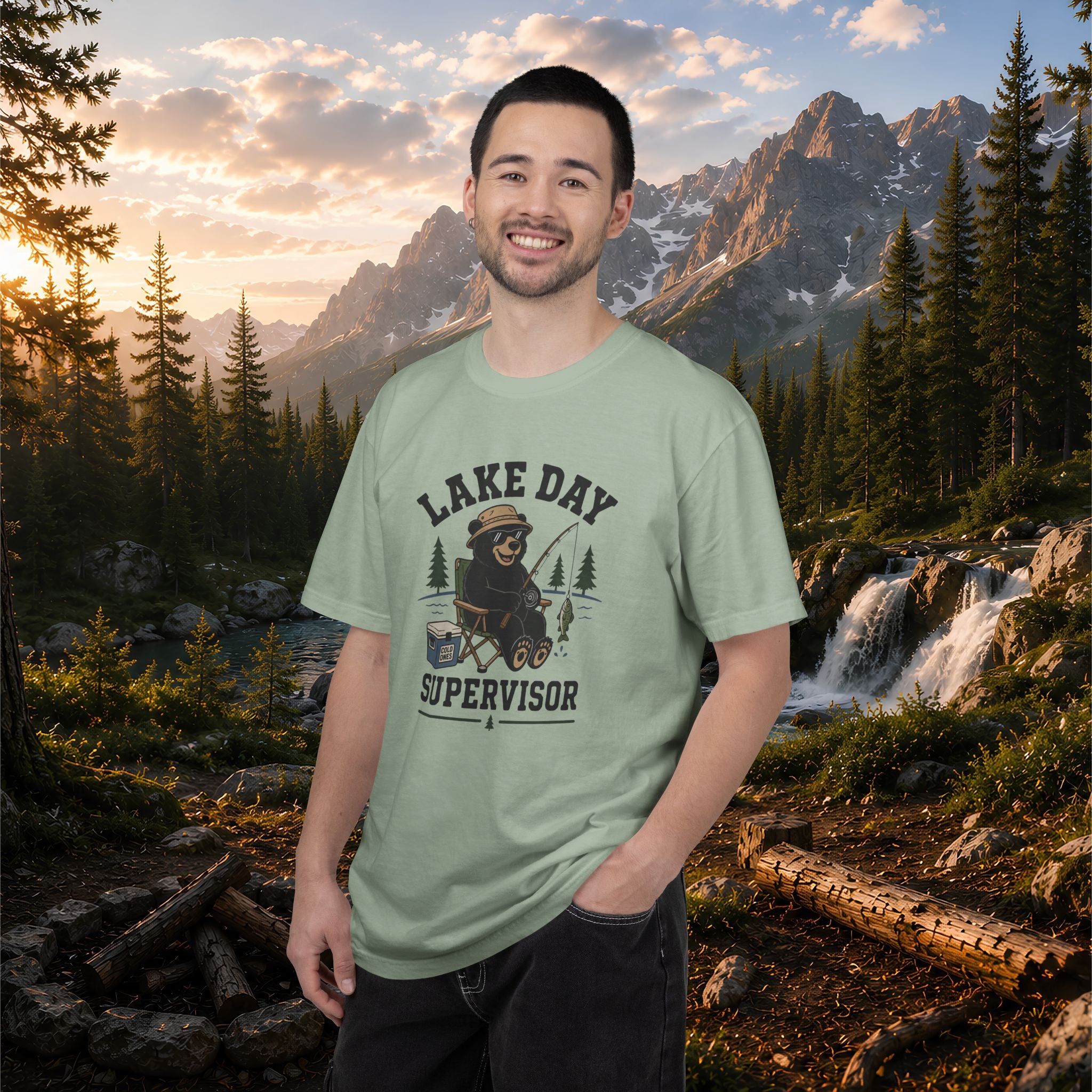 Lake Day Supervisor T-Shirt — Funny Camping & Fishing Shirt