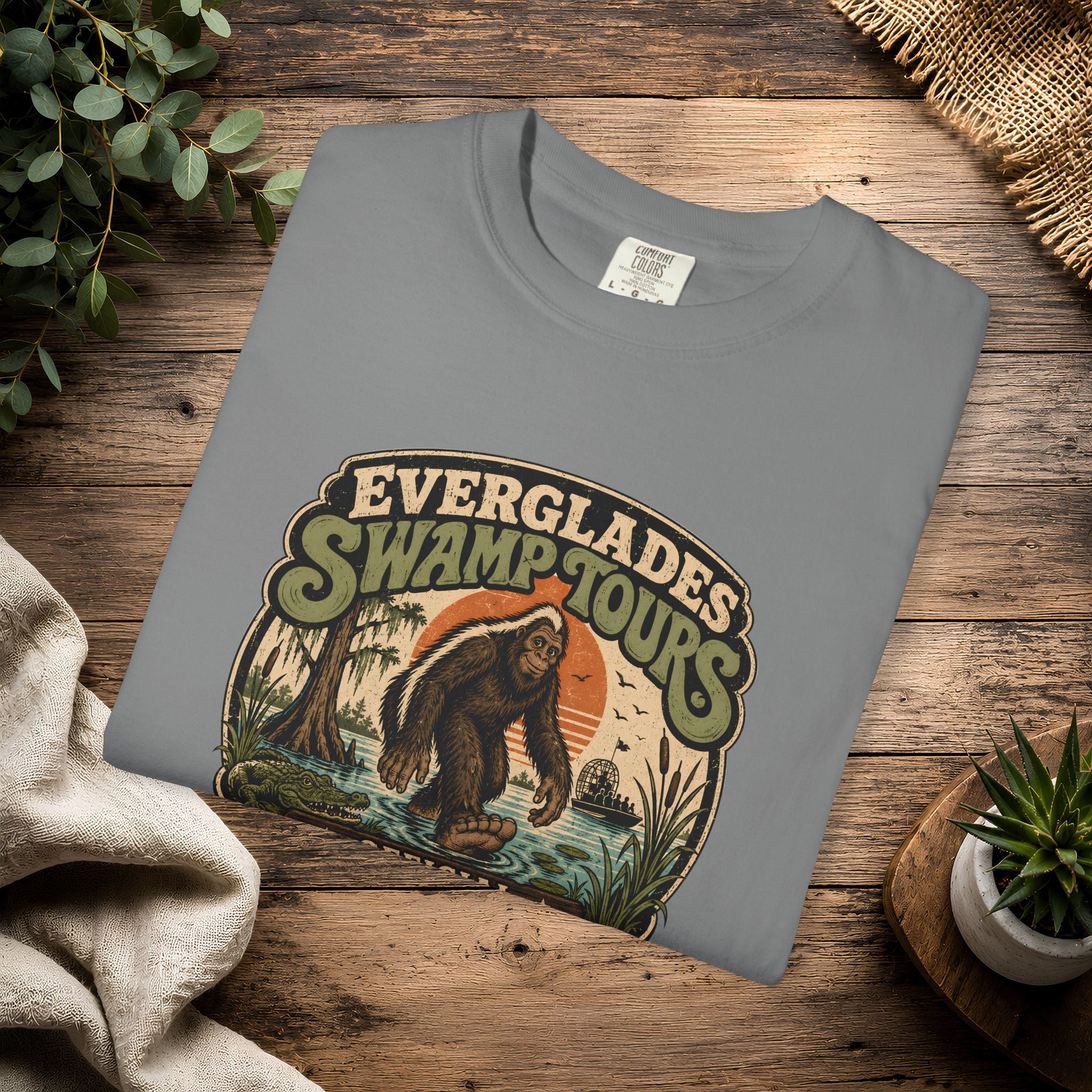 Everglades Swamp Tours T‑Shirt — Official Skunk Ape Vintage Graphic