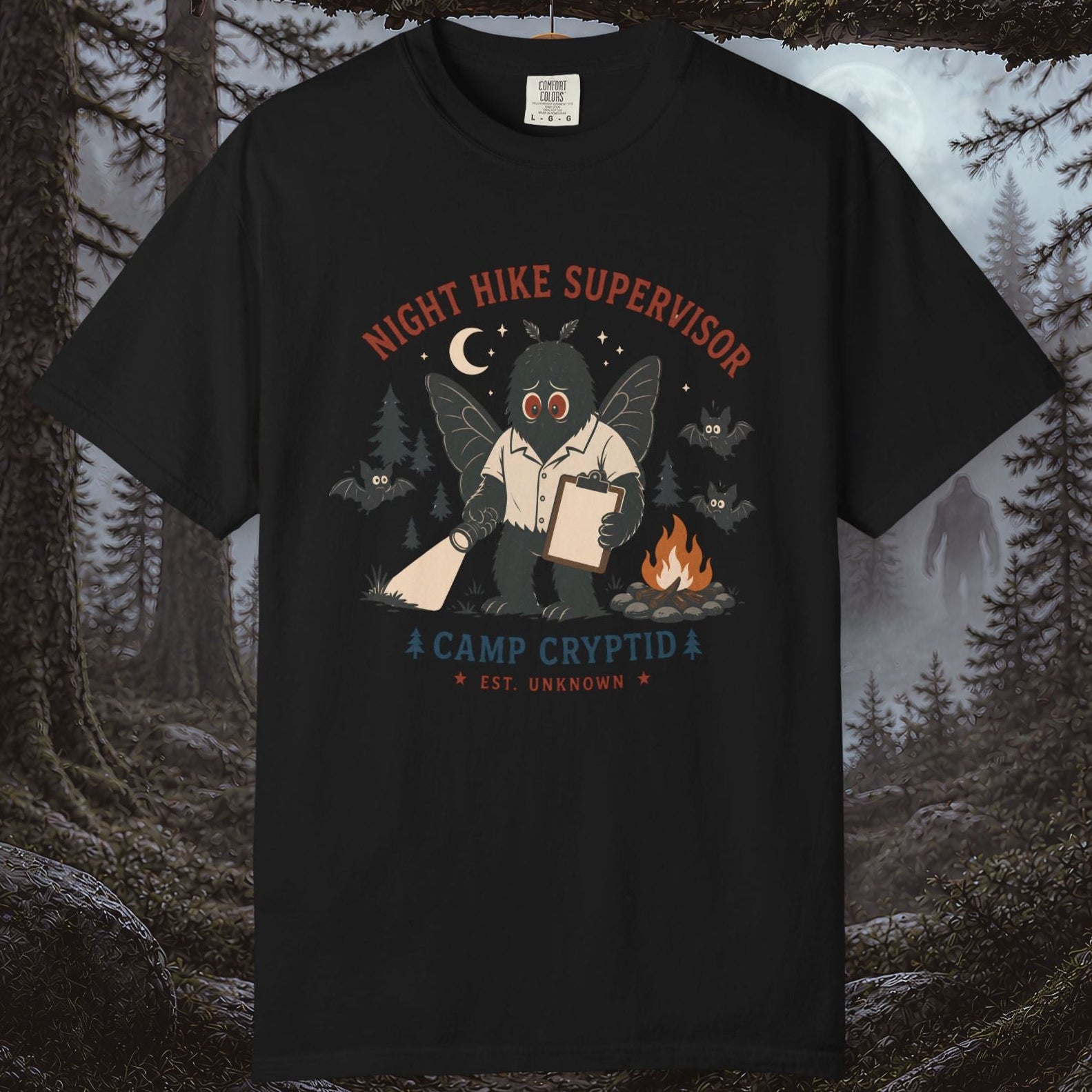 Night Hike Supervisor Mothman T‑Shirt