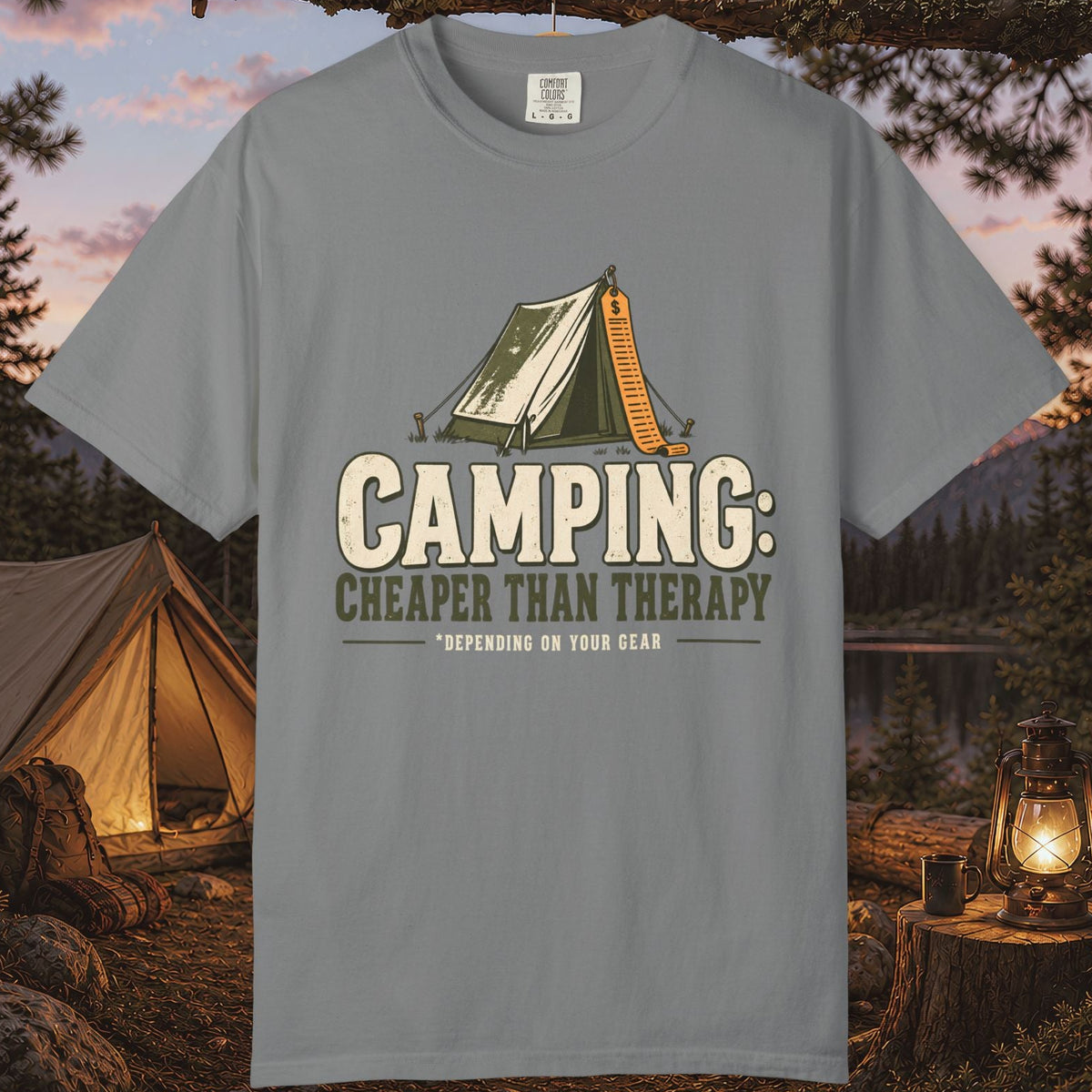 Camping: Cheaper Than Therapy T-Shirt