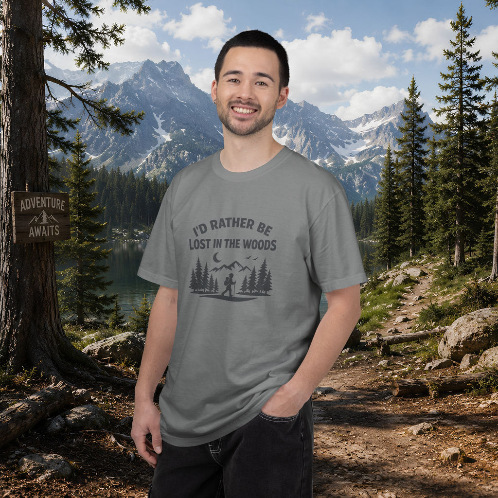 I'd Rather Be Lost In The Woods T-Shirt — Hiking Nature Graphic Tee