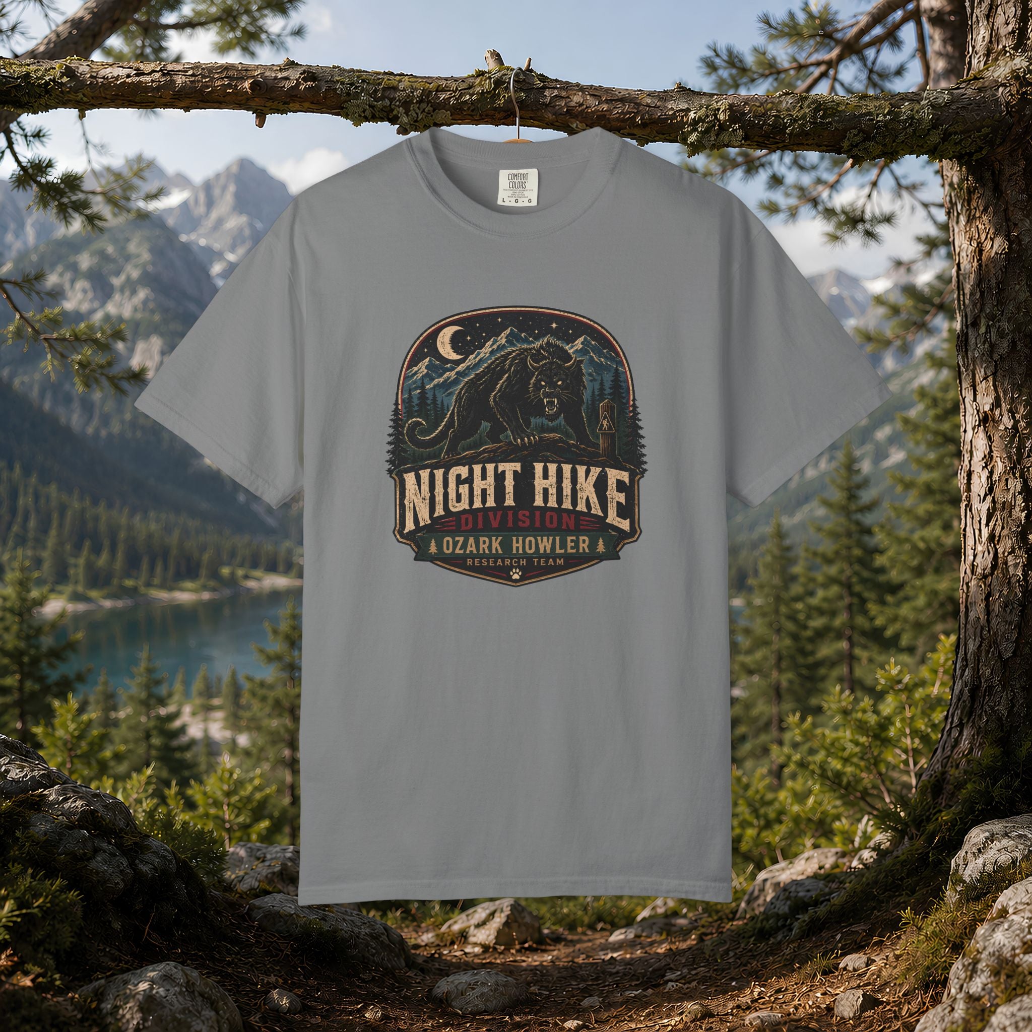 Night Hike T-Shirt — Ozark Howler Vintage Outdoor Adventure Tee