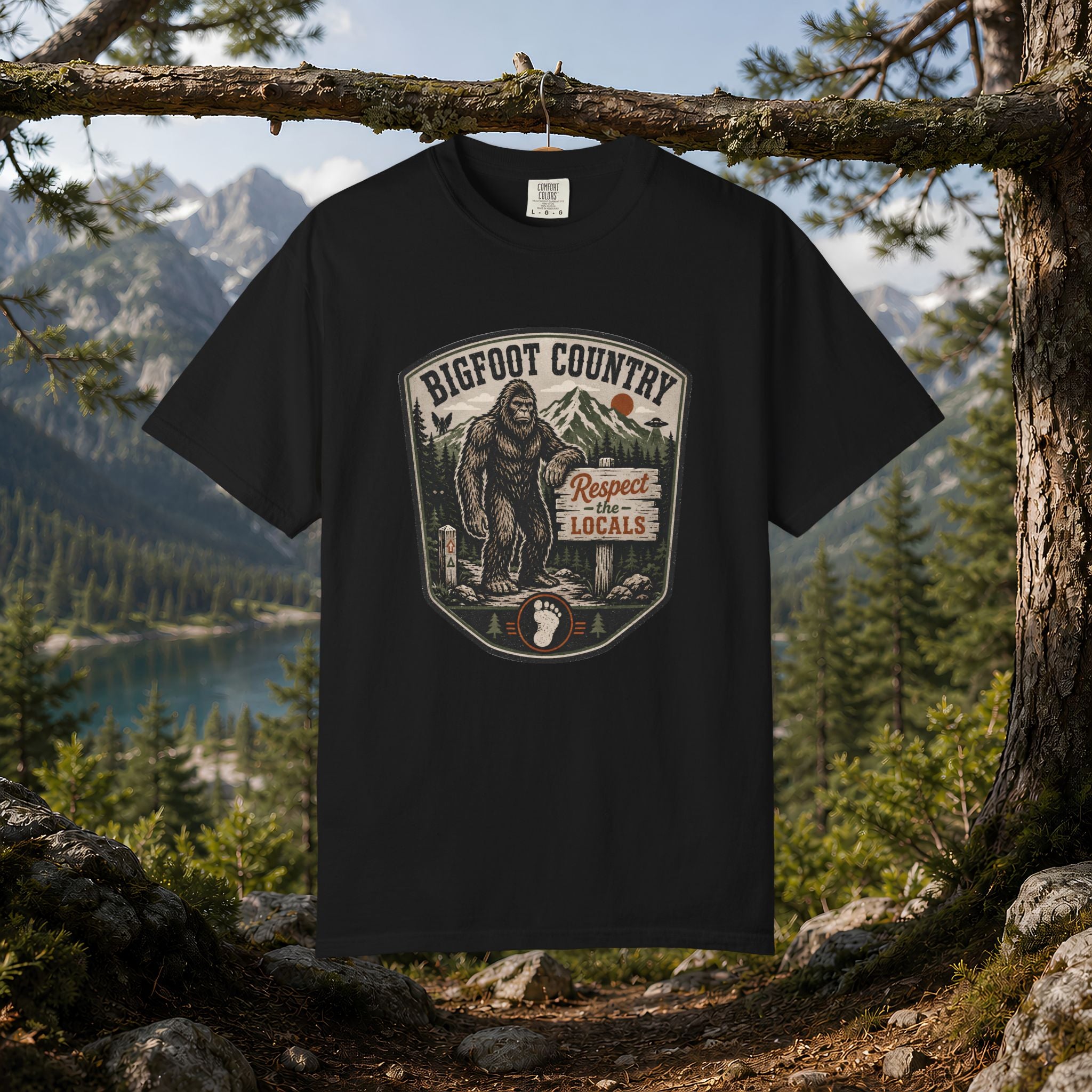 Bigfoot Country T-Shirt — Respect the Locals Outdoor Graphic Tee