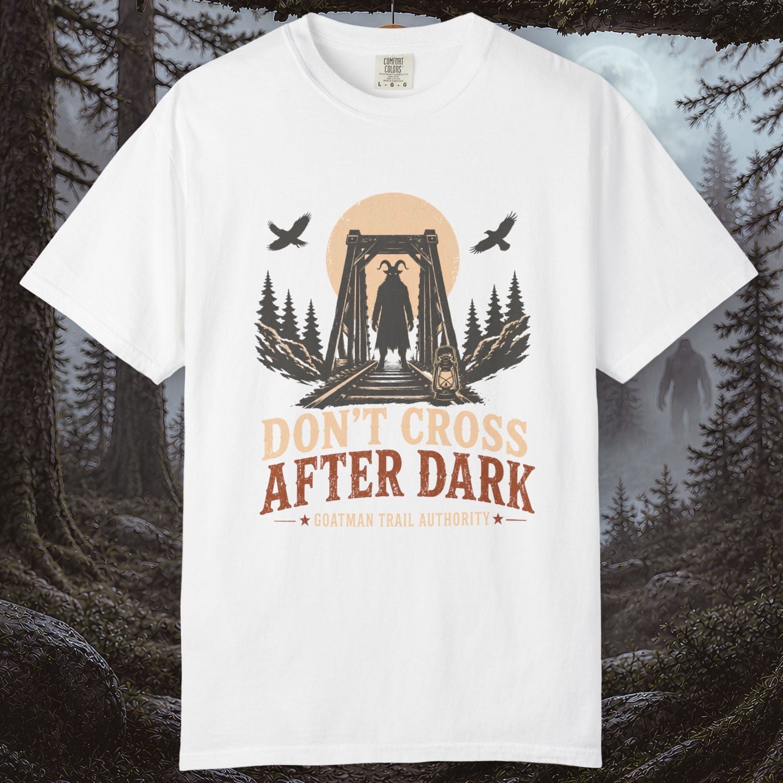 Goatman Don’t Cross After Dark T-Shirt
