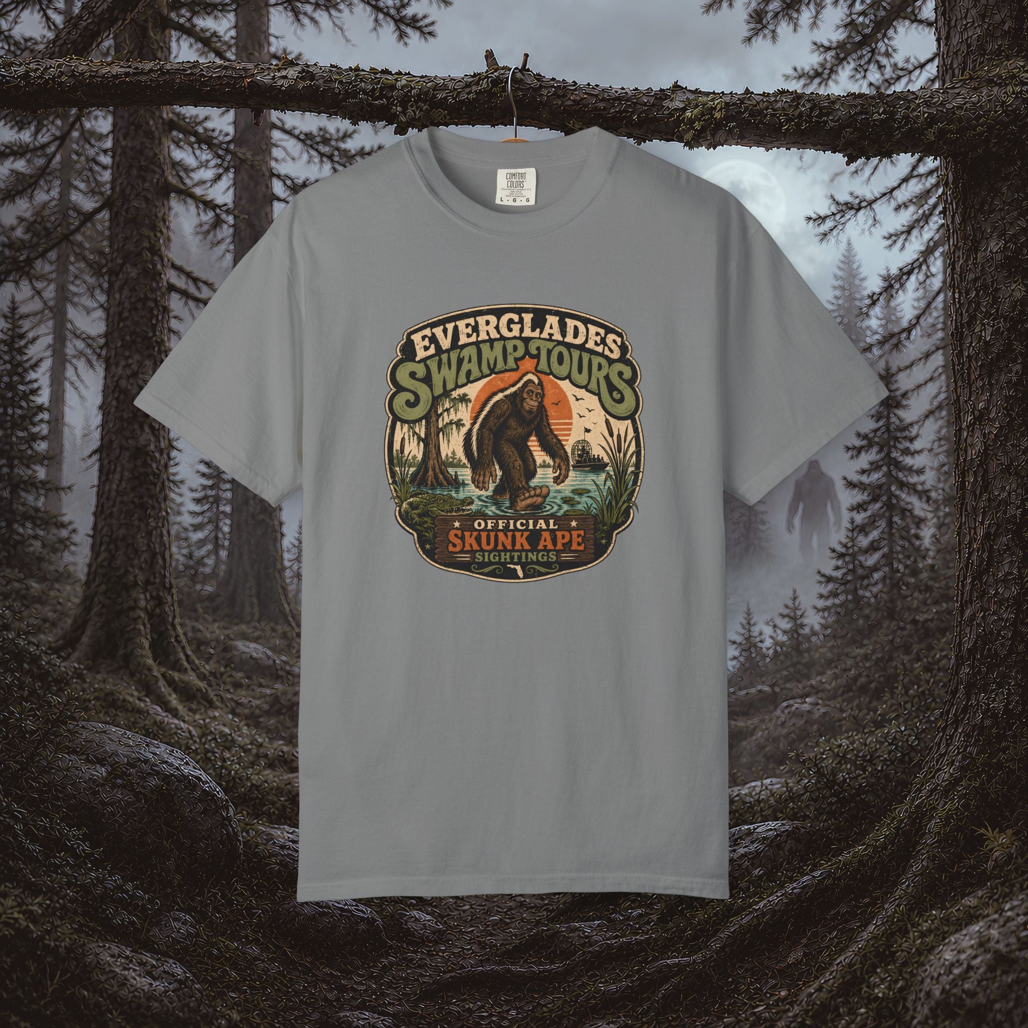 Everglades Swamp Tours T‑Shirt — Official Skunk Ape Vintage Graphic