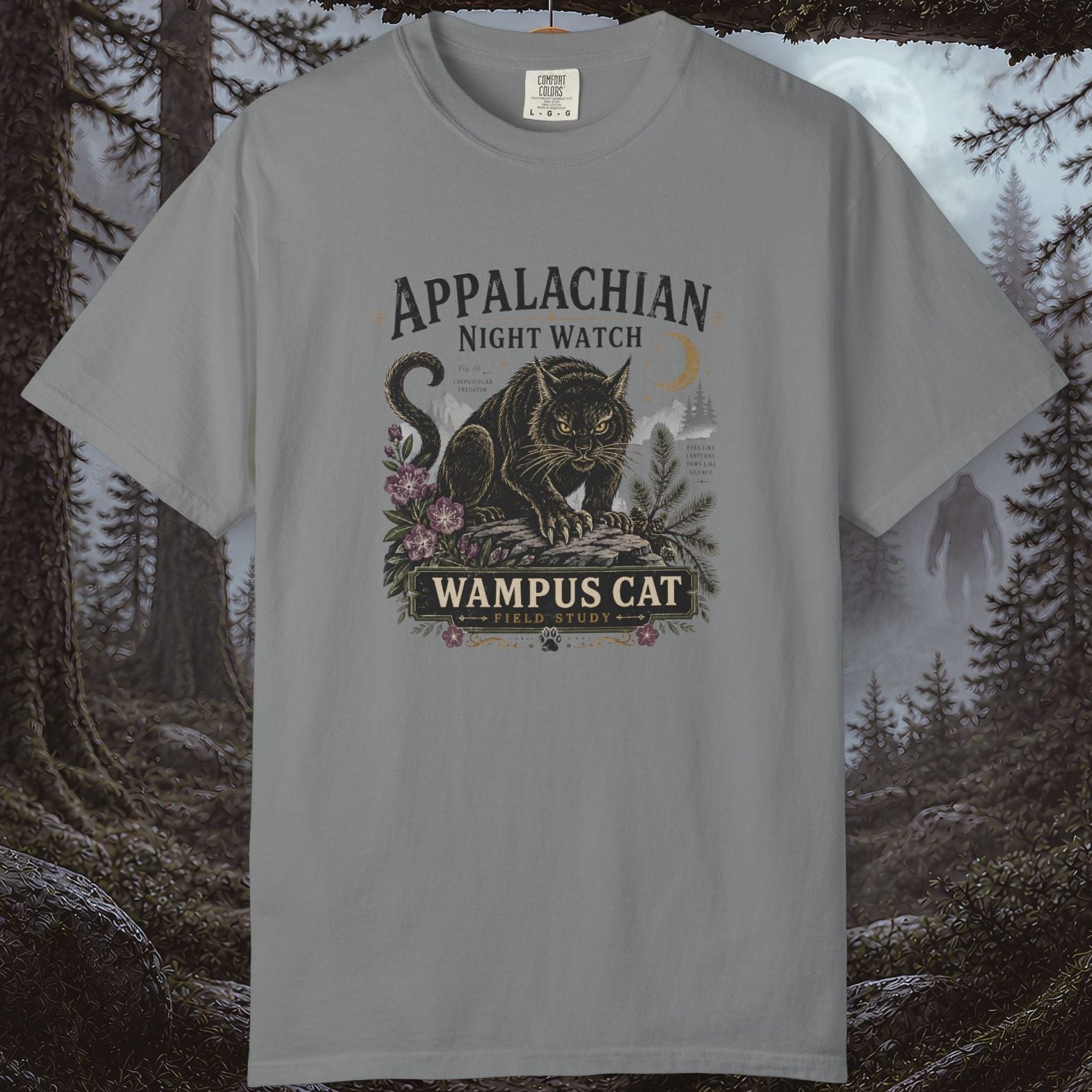 Appalachian Night Watch Wampus Cat T-Shirt