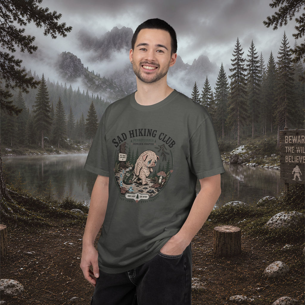 Squonk Sad Hiking Club T-Shirt — Vintage Mountain Camping Tee