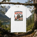 Gumberoo Campfire Safety Tee — Bear Cryptid Patch Graphic