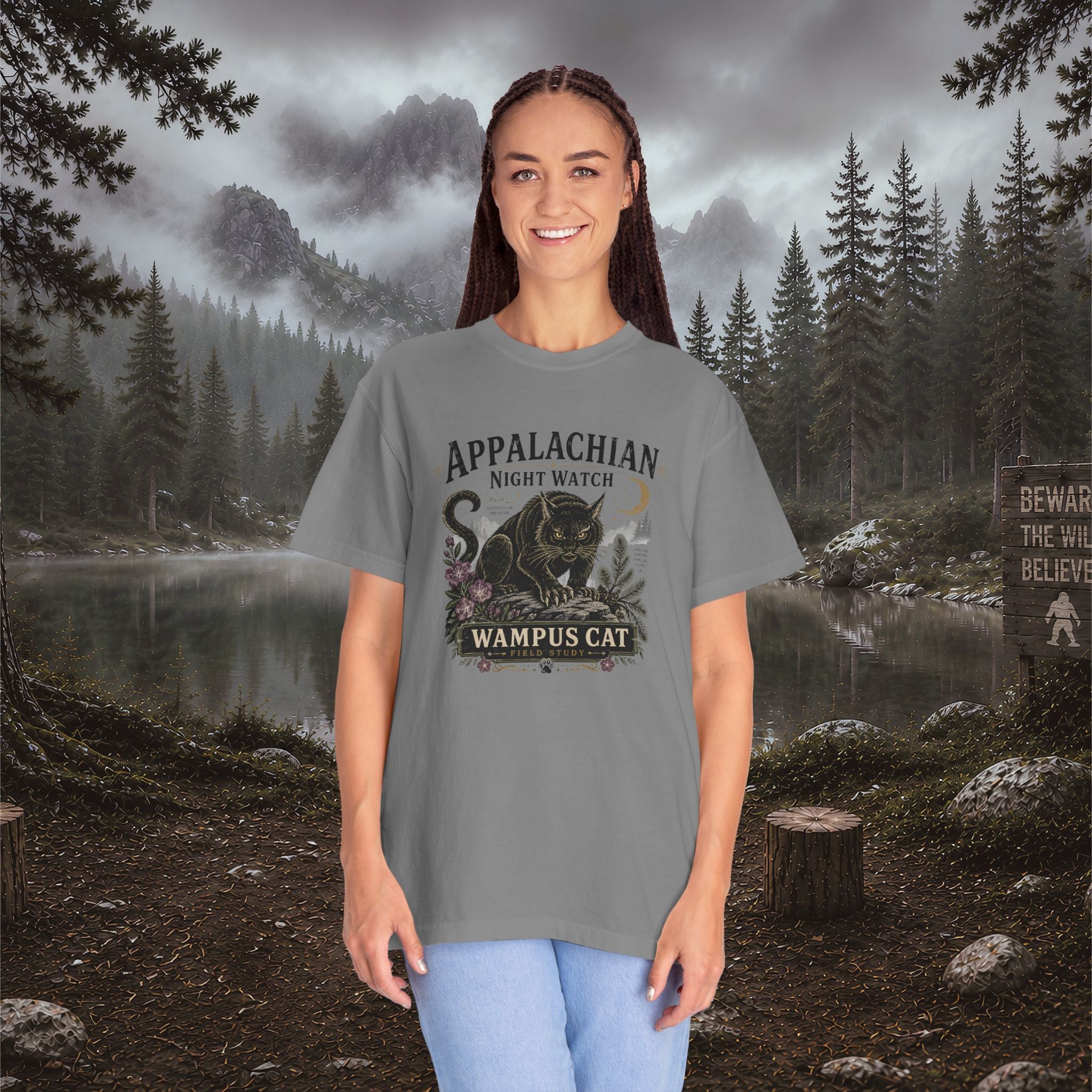 Appalachian Night Watch Wampus Cat T-Shirt