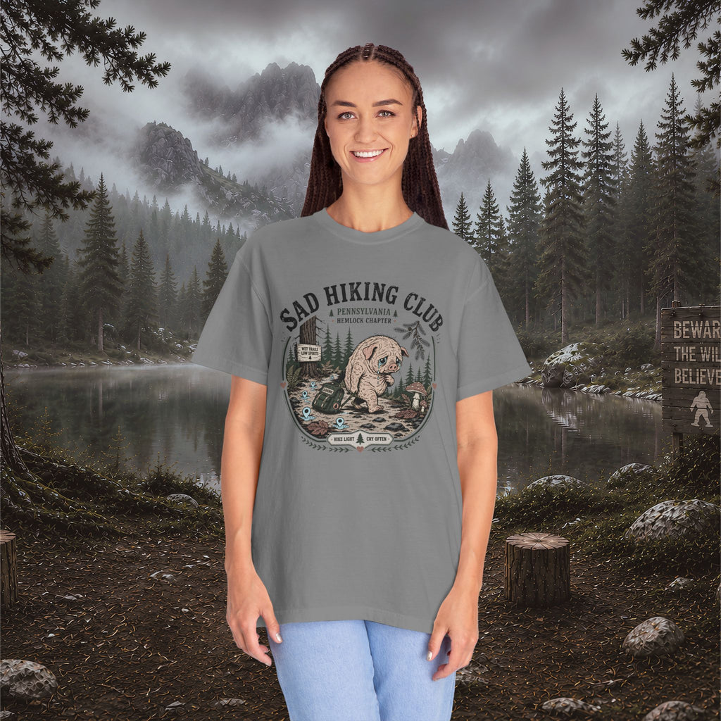Squonk Sad Hiking Club T-Shirt — Vintage Mountain Camping Tee