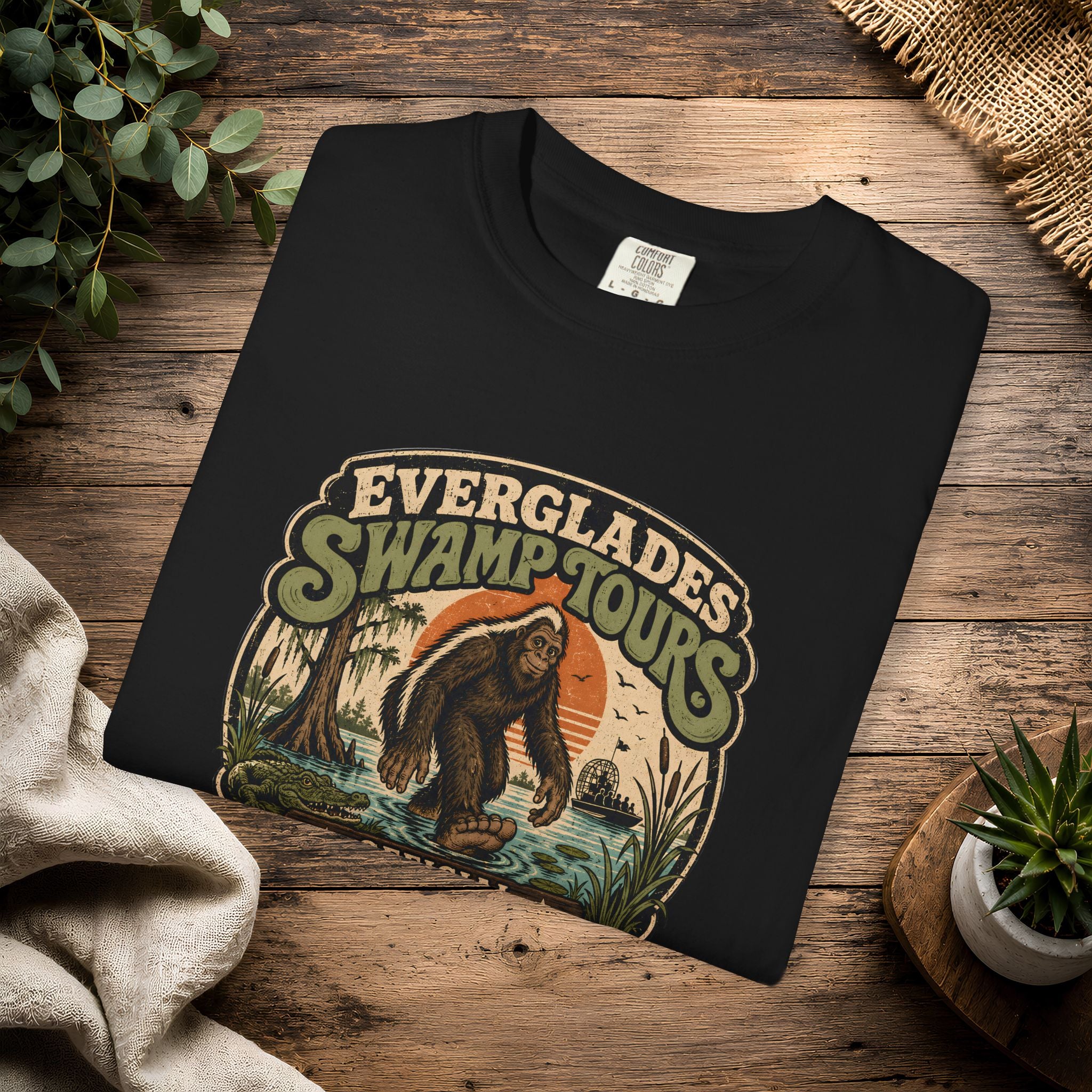 Everglades Swamp Tours T‑Shirt — Official Skunk Ape Vintage Graphic