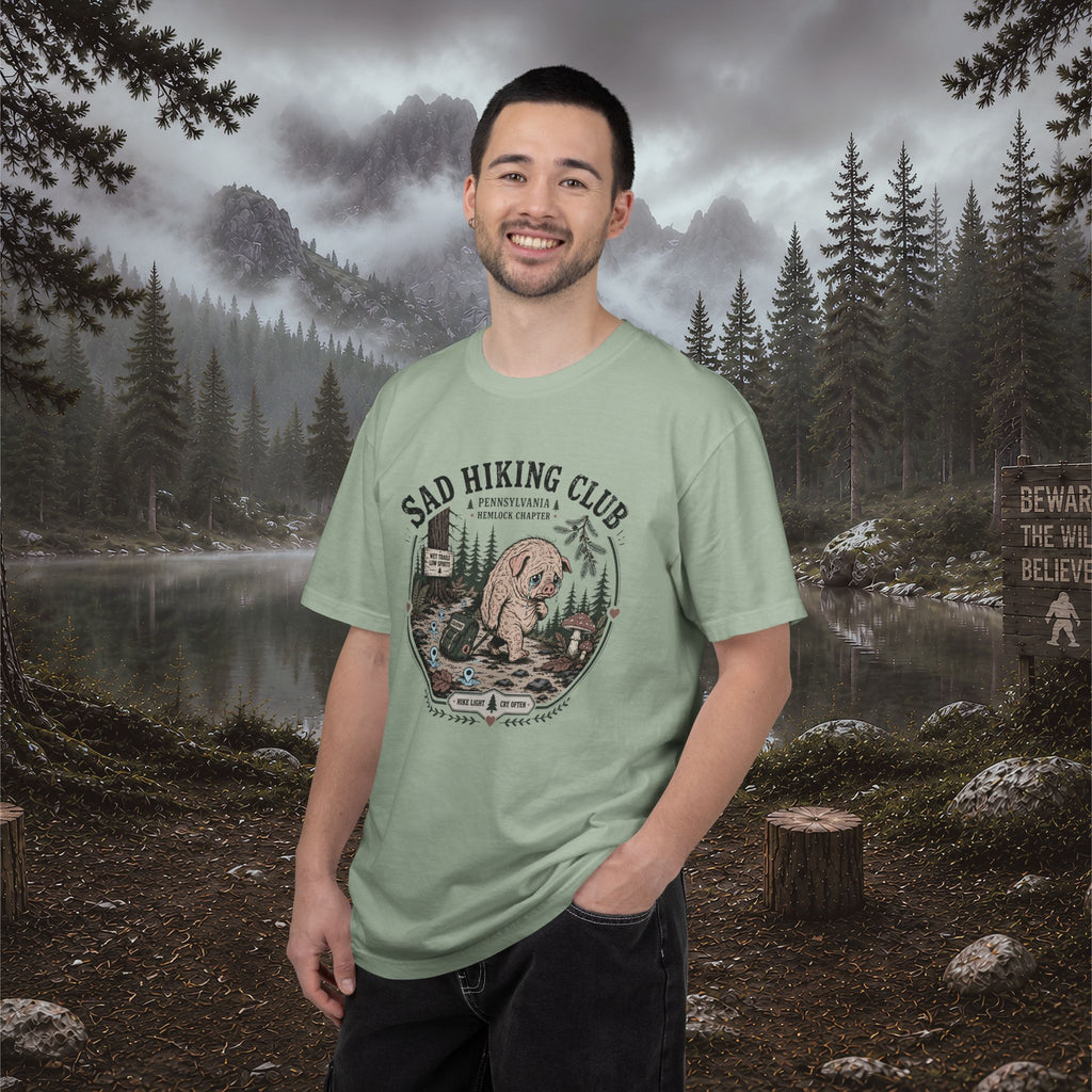 Squonk Sad Hiking Club T-Shirt — Vintage Mountain Camping Tee