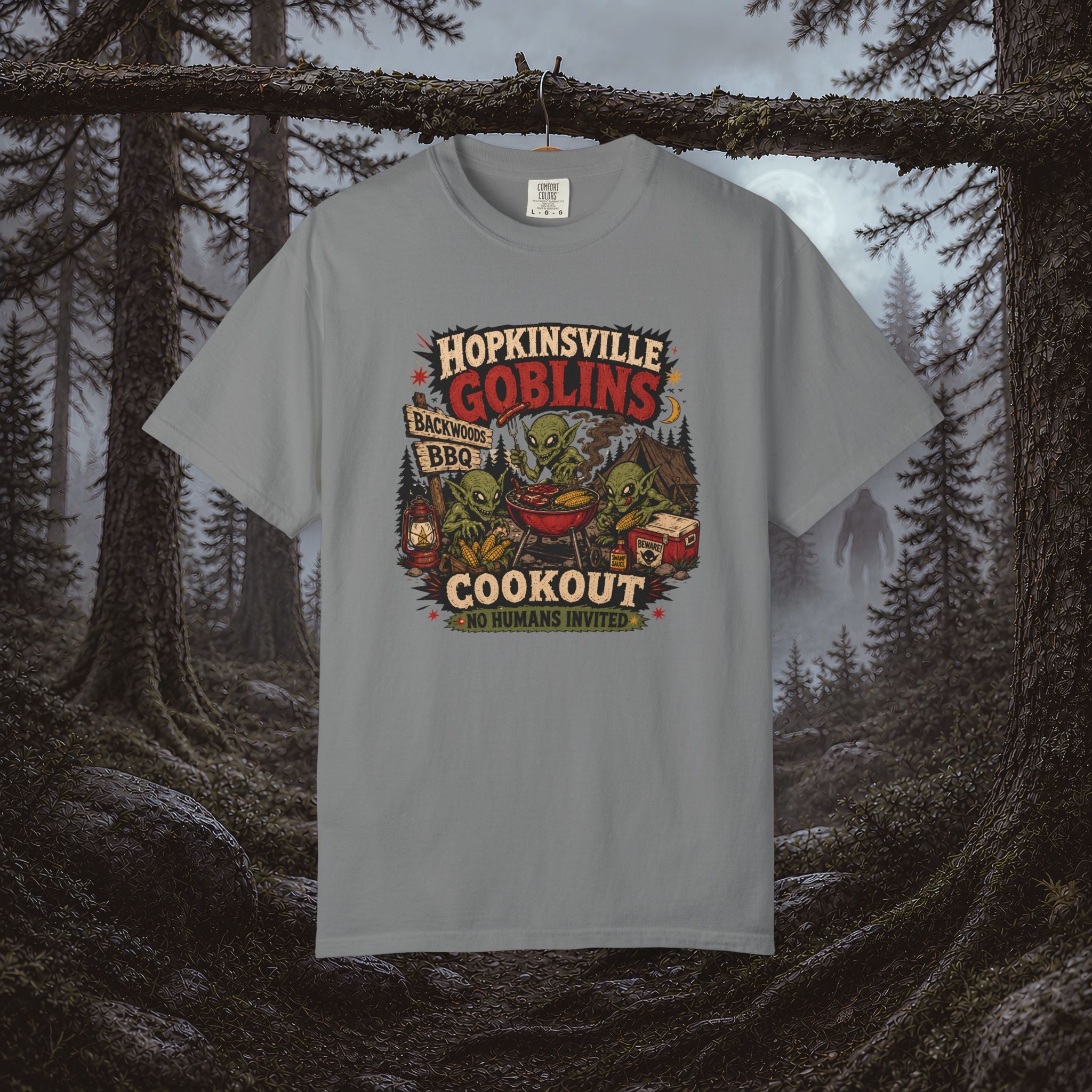 Hopkinsville Goblins Cookout T-Shirt — Funny BBQ Festival Tee