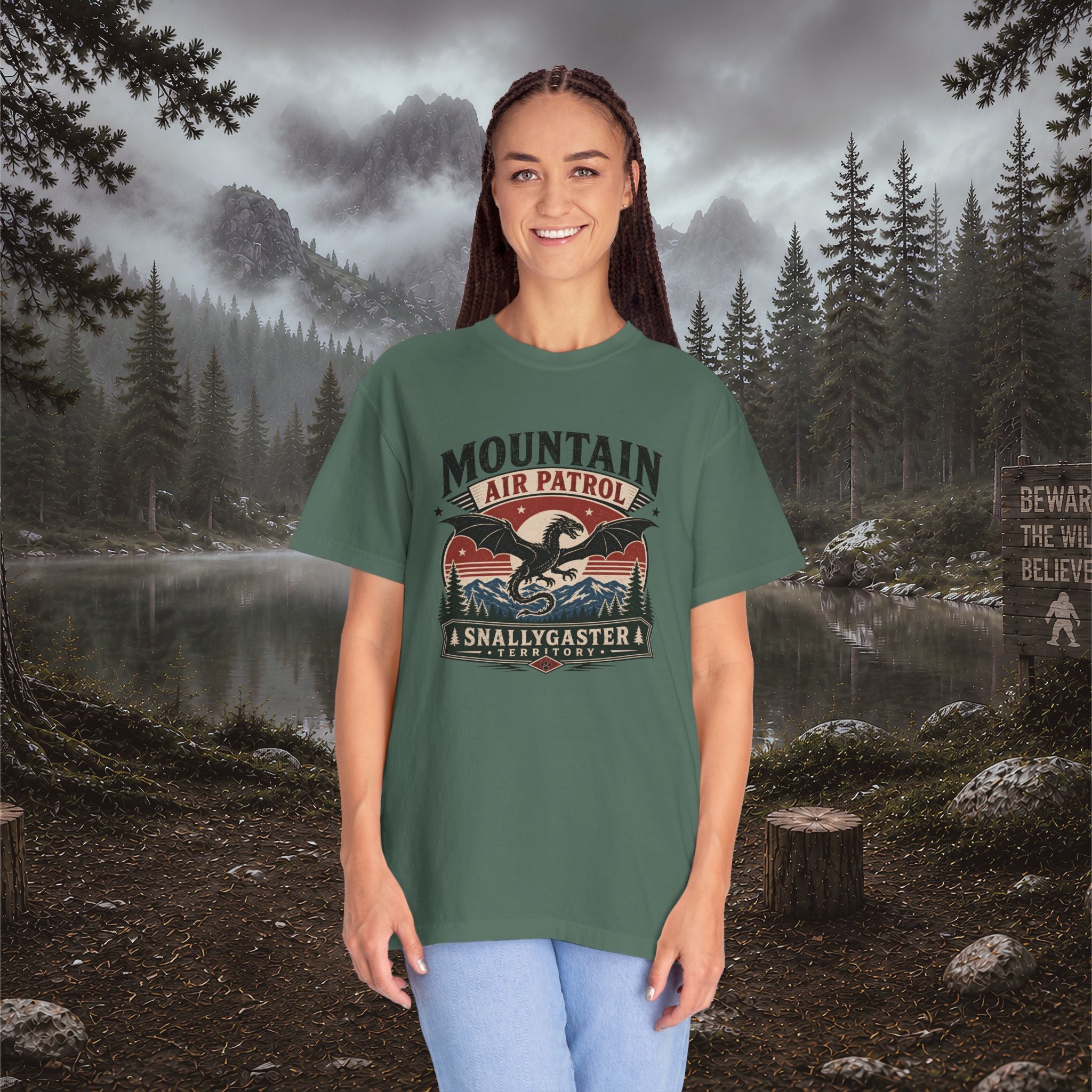 Snallygaster Patrol T-Shirt — Vintage Cryptid Outdoor Graphic Tee