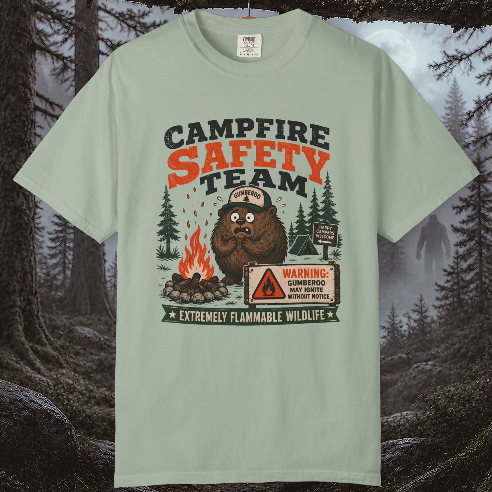 Gumberoo Campfire Safety Team T-Shirt