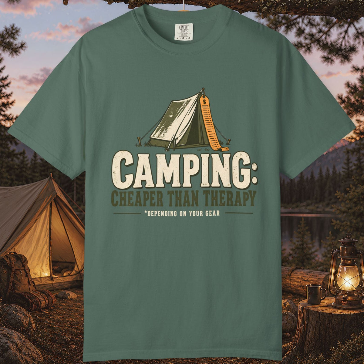 Camping: Cheaper Than Therapy T-Shirt