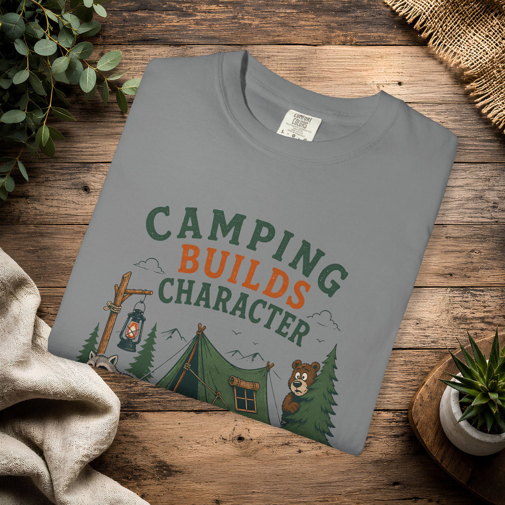 Camping Builds Character T-Shirt