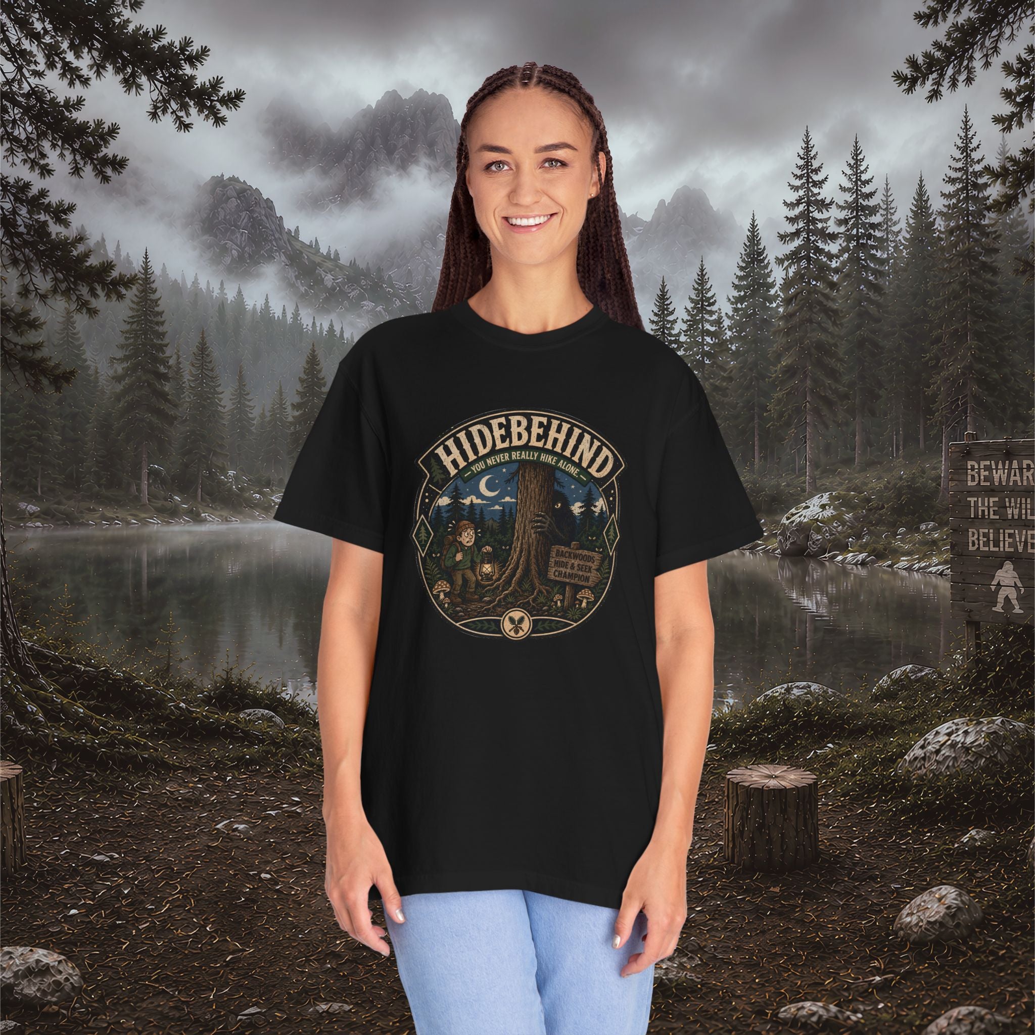 Hidebehind Cryptid T-Shirt — Vintage Outdoor Adventure Tee