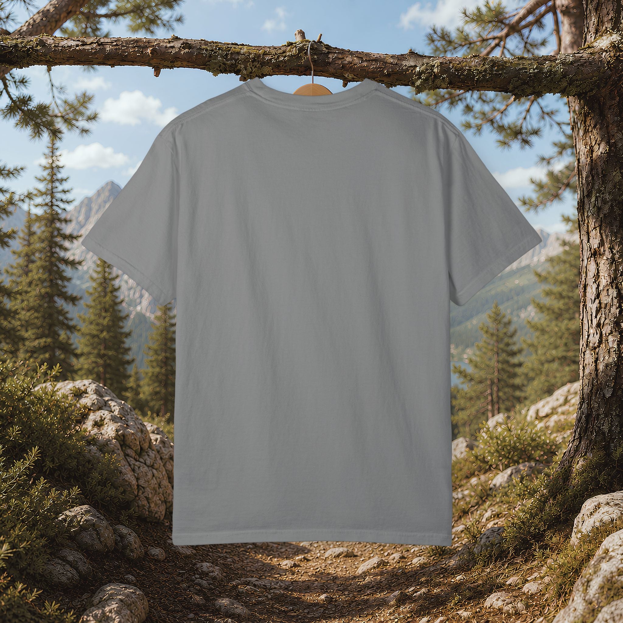 Trail Snack Inspector T-Shirt — Cute Raccoon Hiking Graphic Tee for Outdoor Lovers