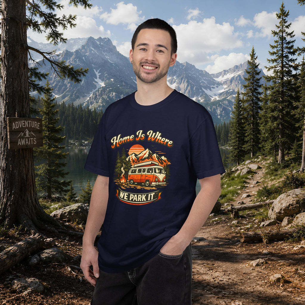 "Home Is Where We Park It" Camper Van Graphic Tee