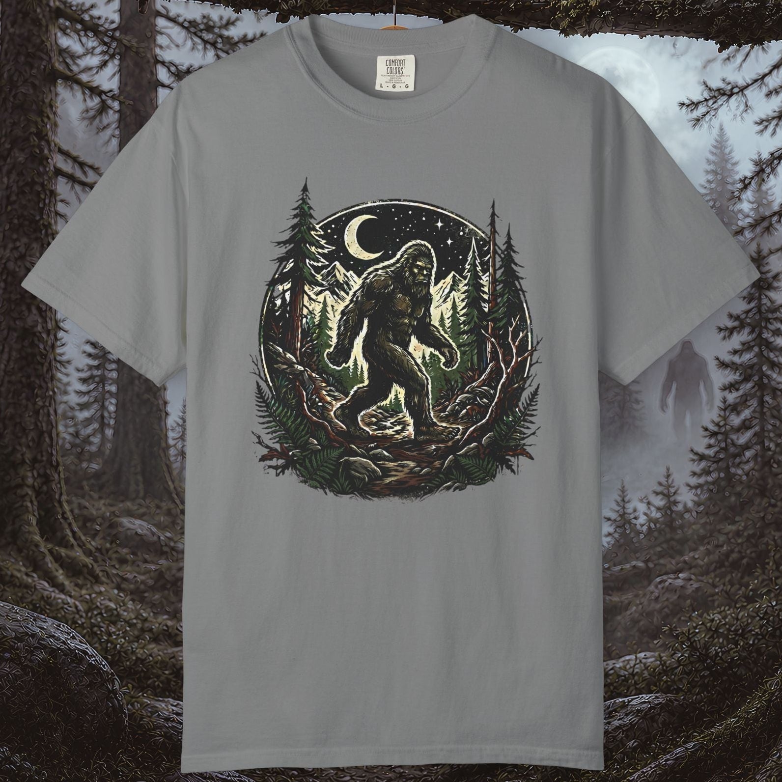 Bigfoot Forest Night T-Shirt