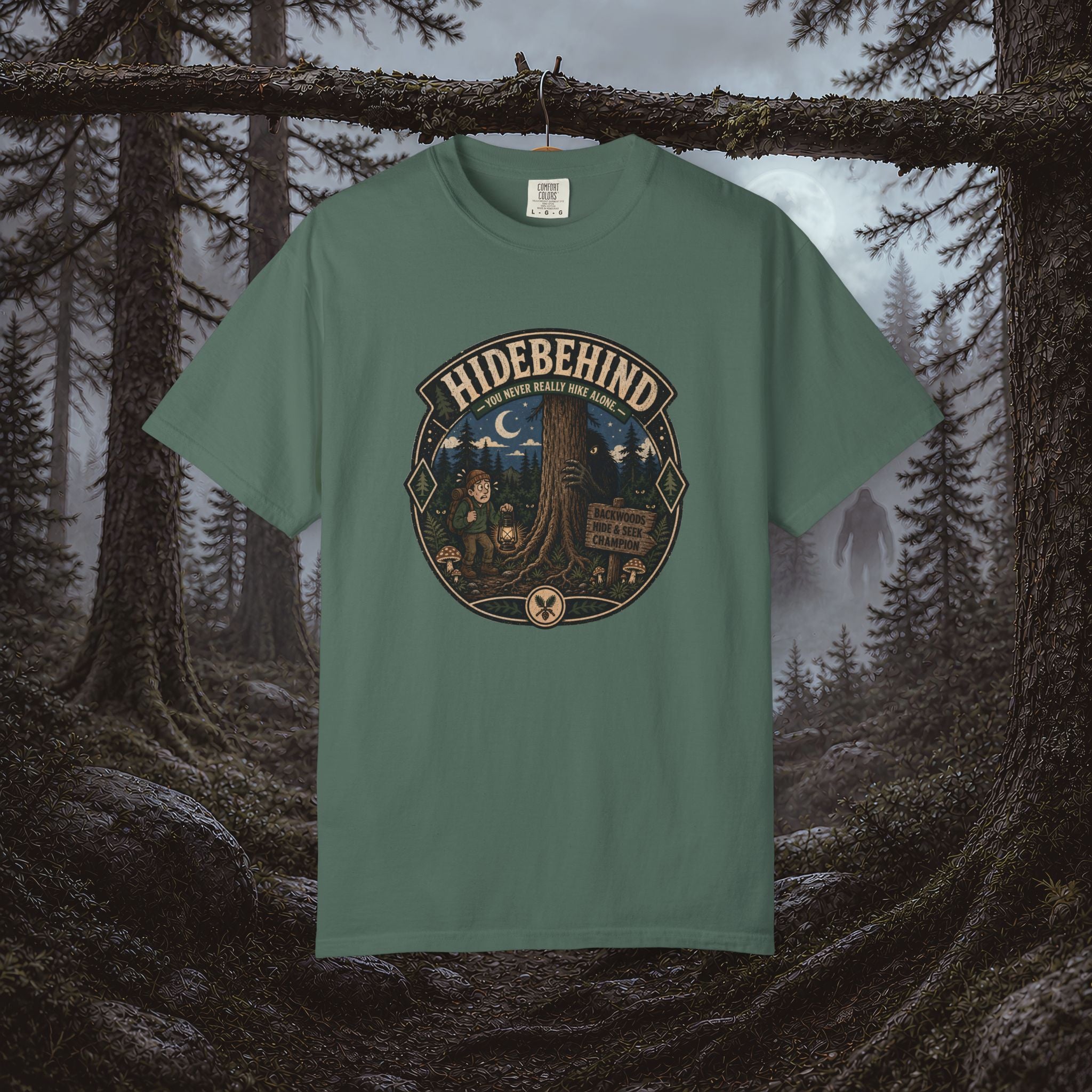 Hidebehind Cryptid T-Shirt — Vintage Outdoor Adventure Tee