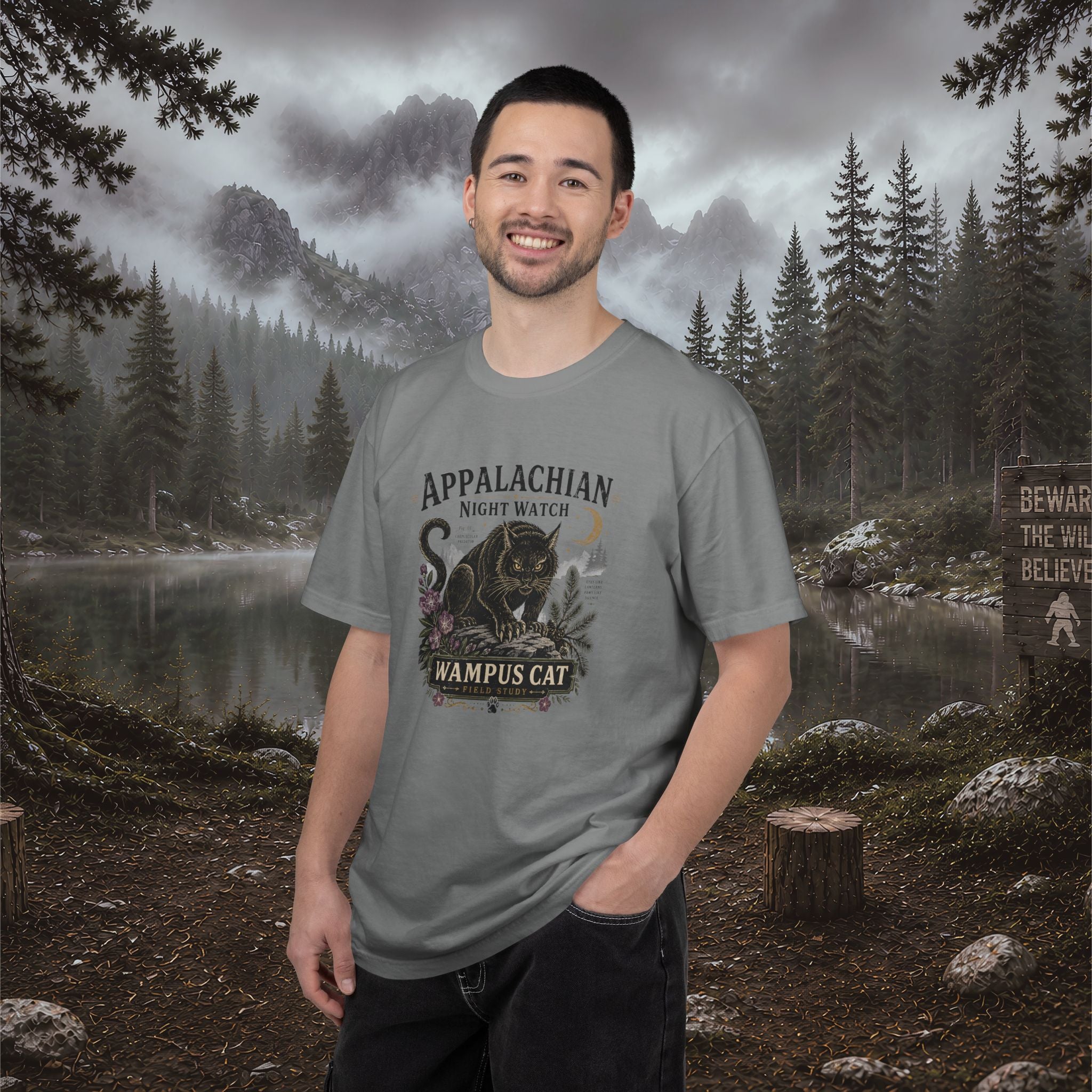 Appalachian Night Watch Wampus Cat T-Shirt