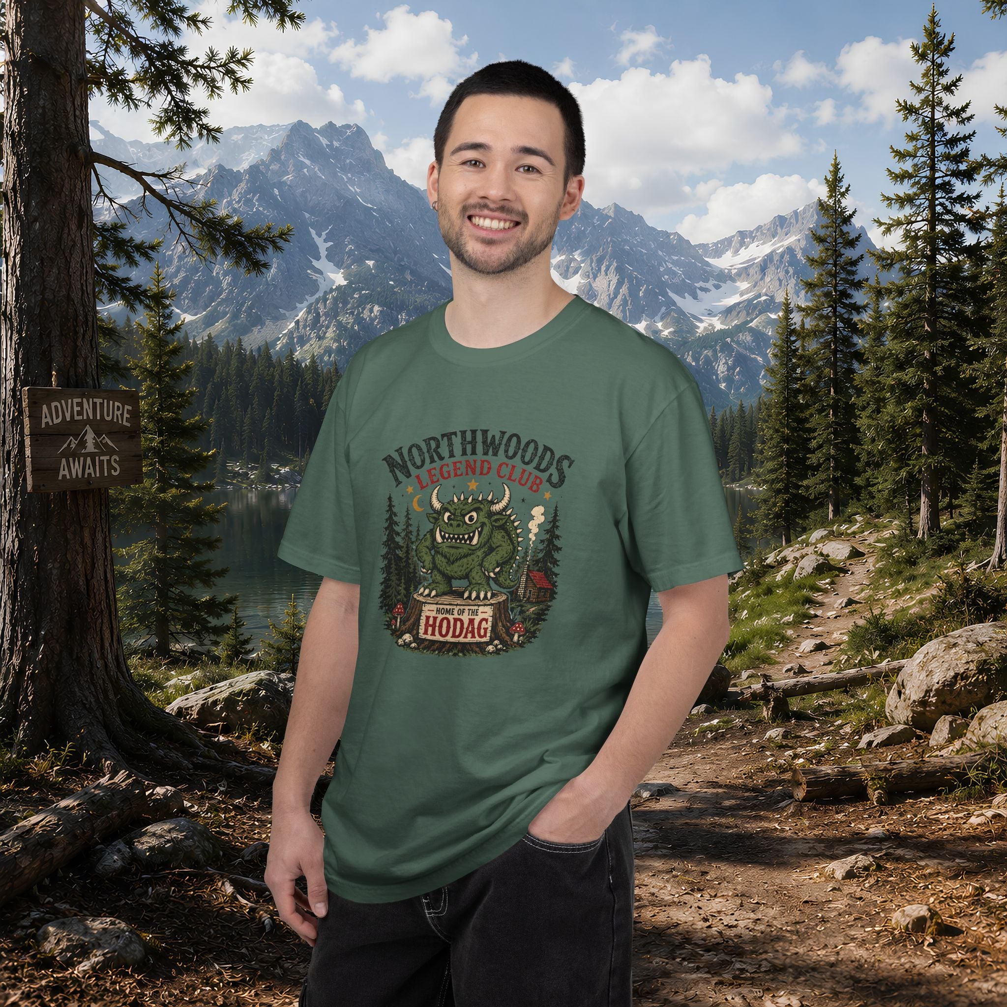 Northwoods Legend Club T-Shirt — Hodag Forest Monster Outdoor Tee
