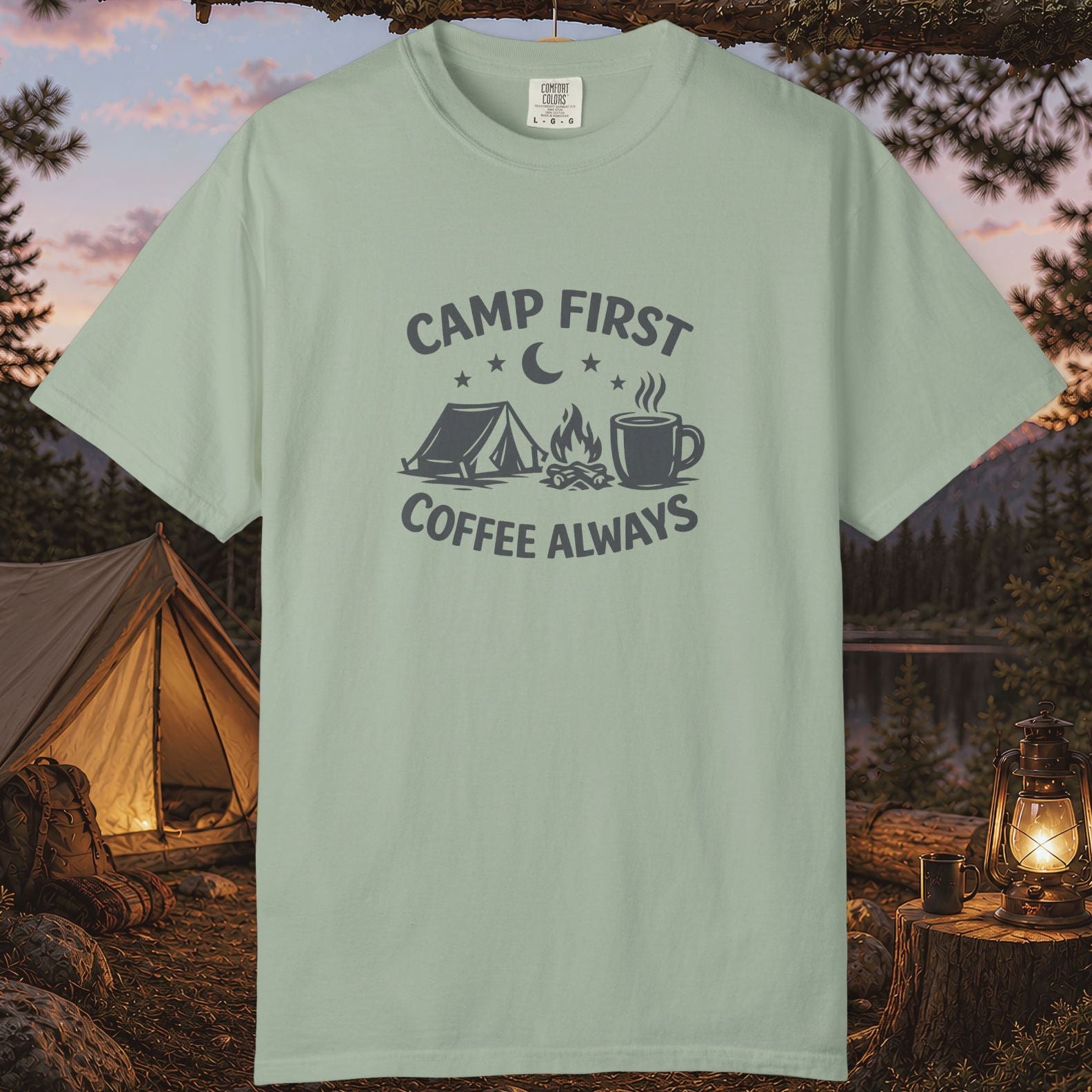 Camp First Coffee Always T-Shirt