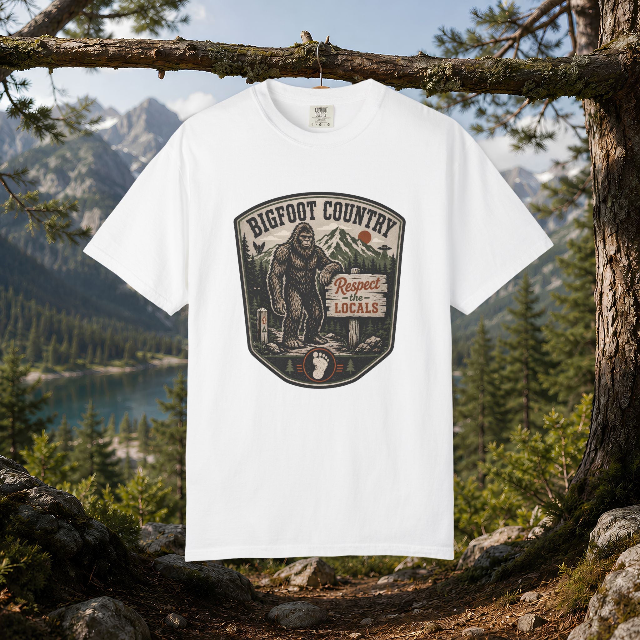 Bigfoot Country T-Shirt — Respect the Locals Outdoor Graphic Tee