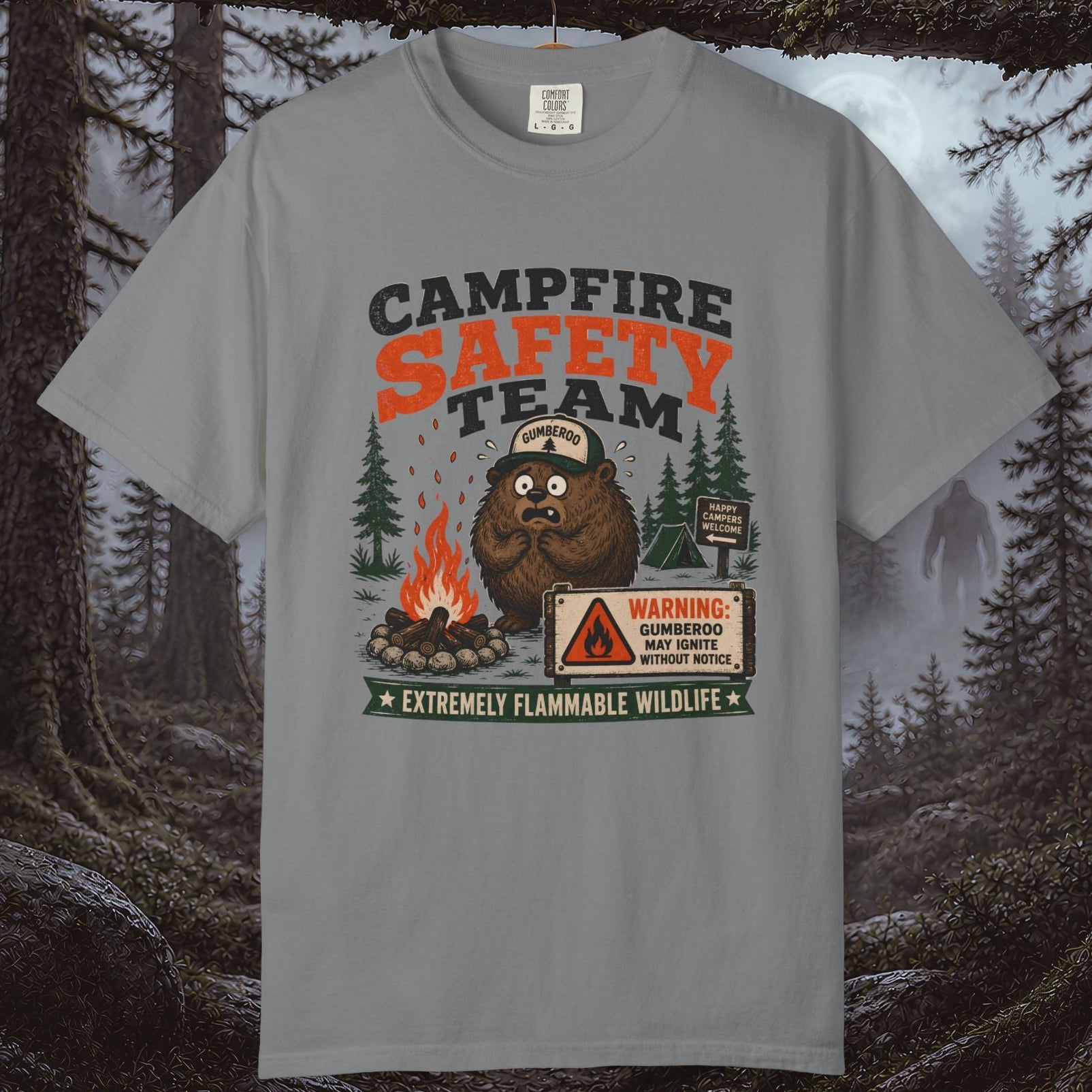 Gumberoo Campfire Safety Team T-Shirt
