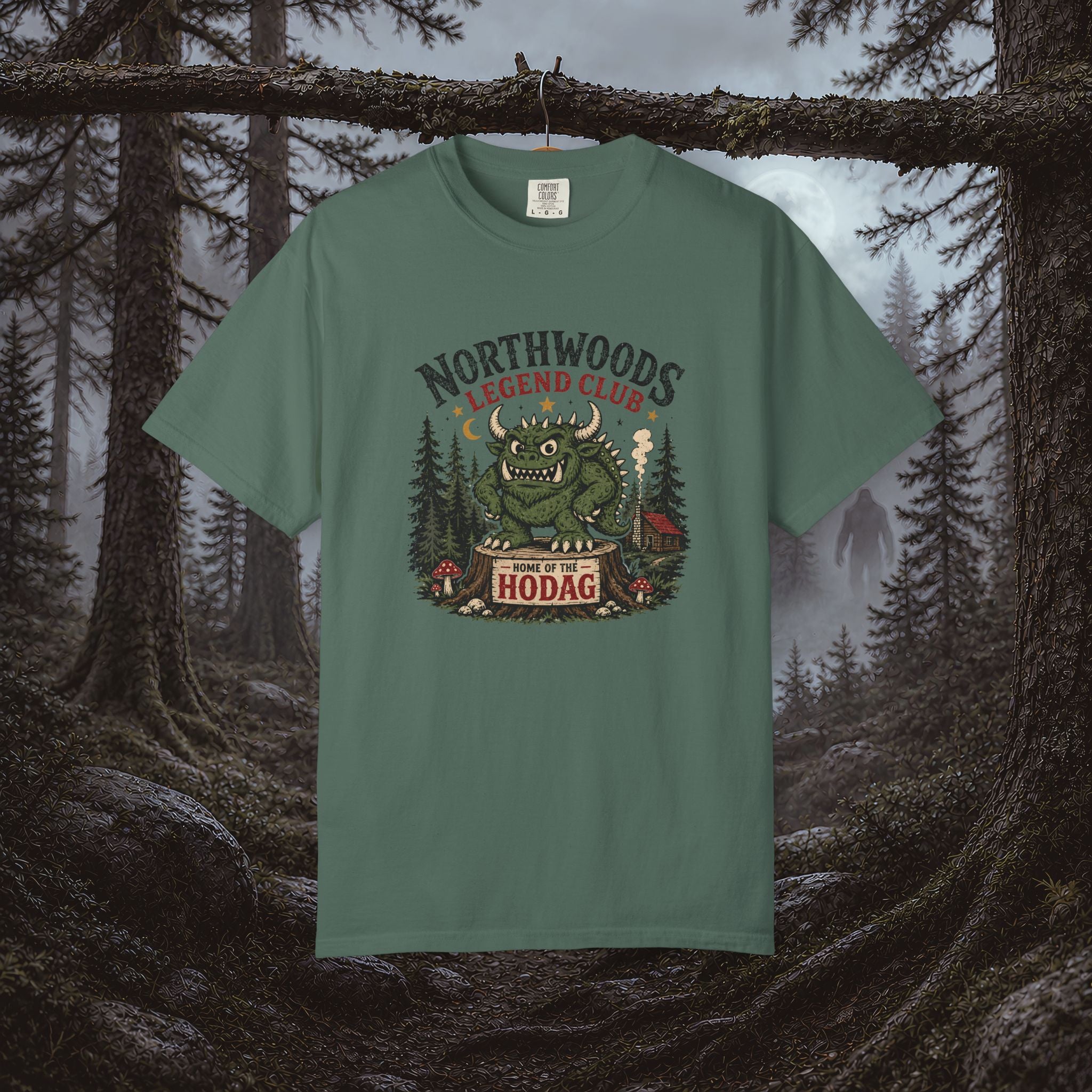 Northwoods Legend Club T-Shirt — Hodag Forest Monster Outdoor Tee