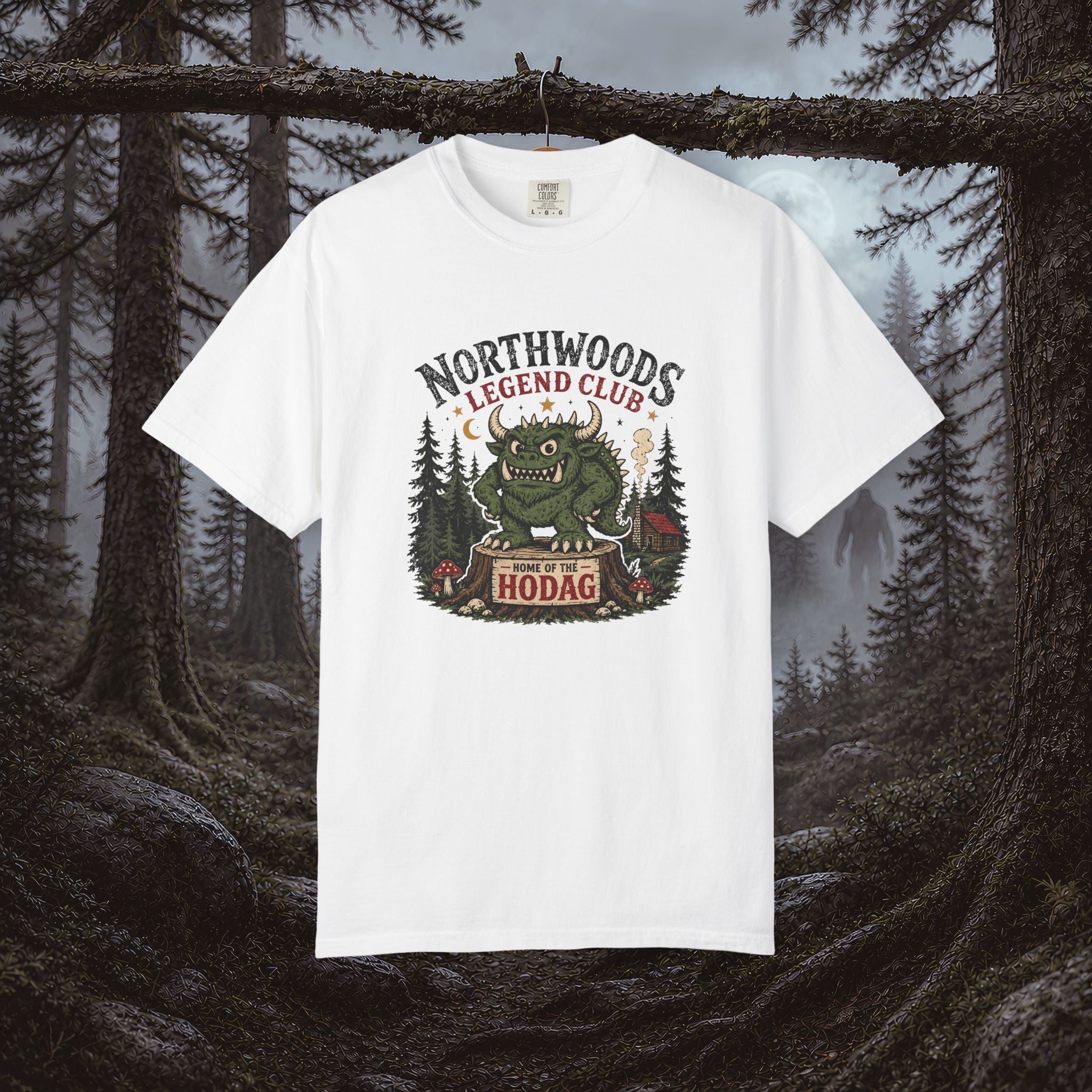 Northwoods Legend Club T-Shirt — Hodag Forest Monster Outdoor Tee