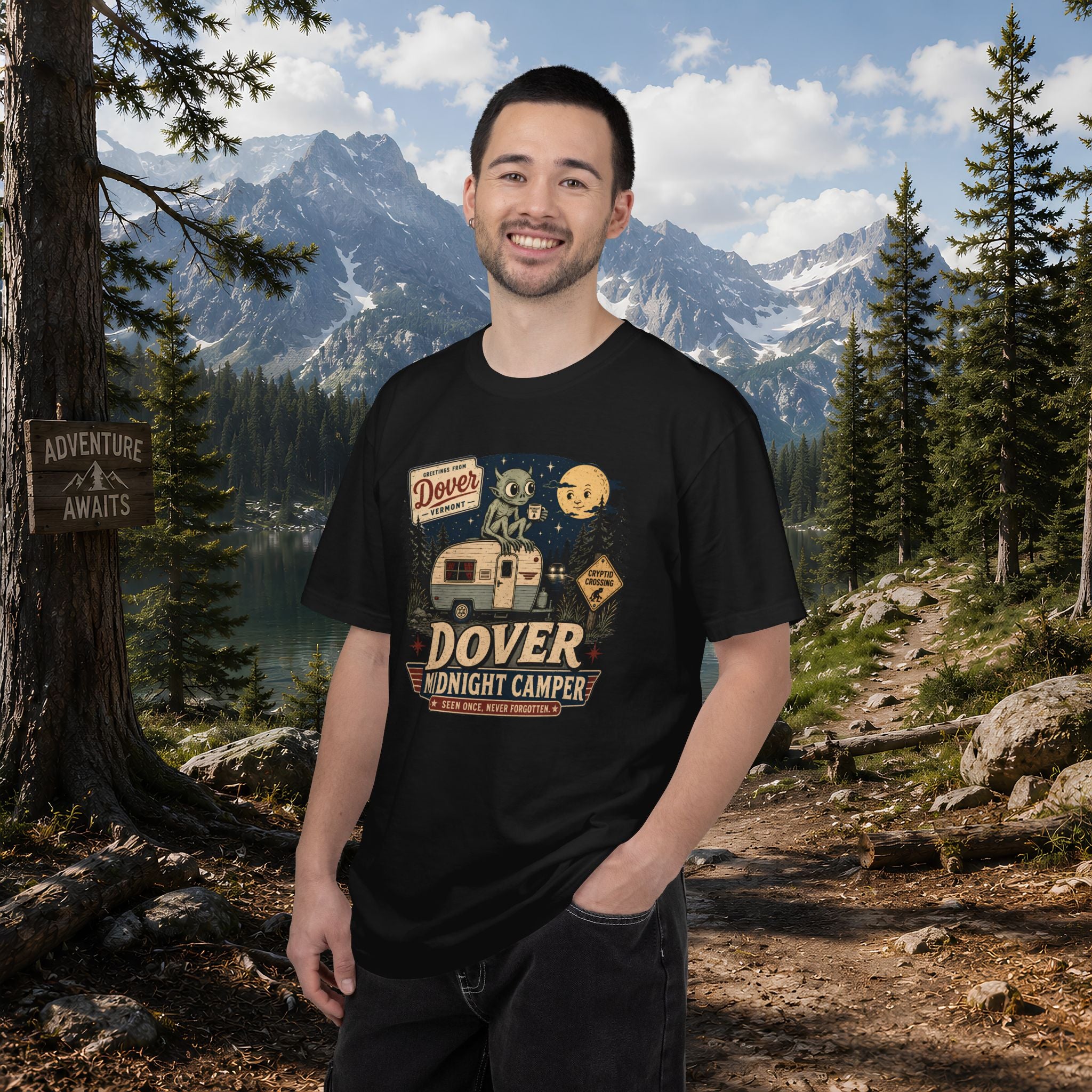 Dover Demon Midnight Camper T-Shirt — Vintage RV Camping Tee