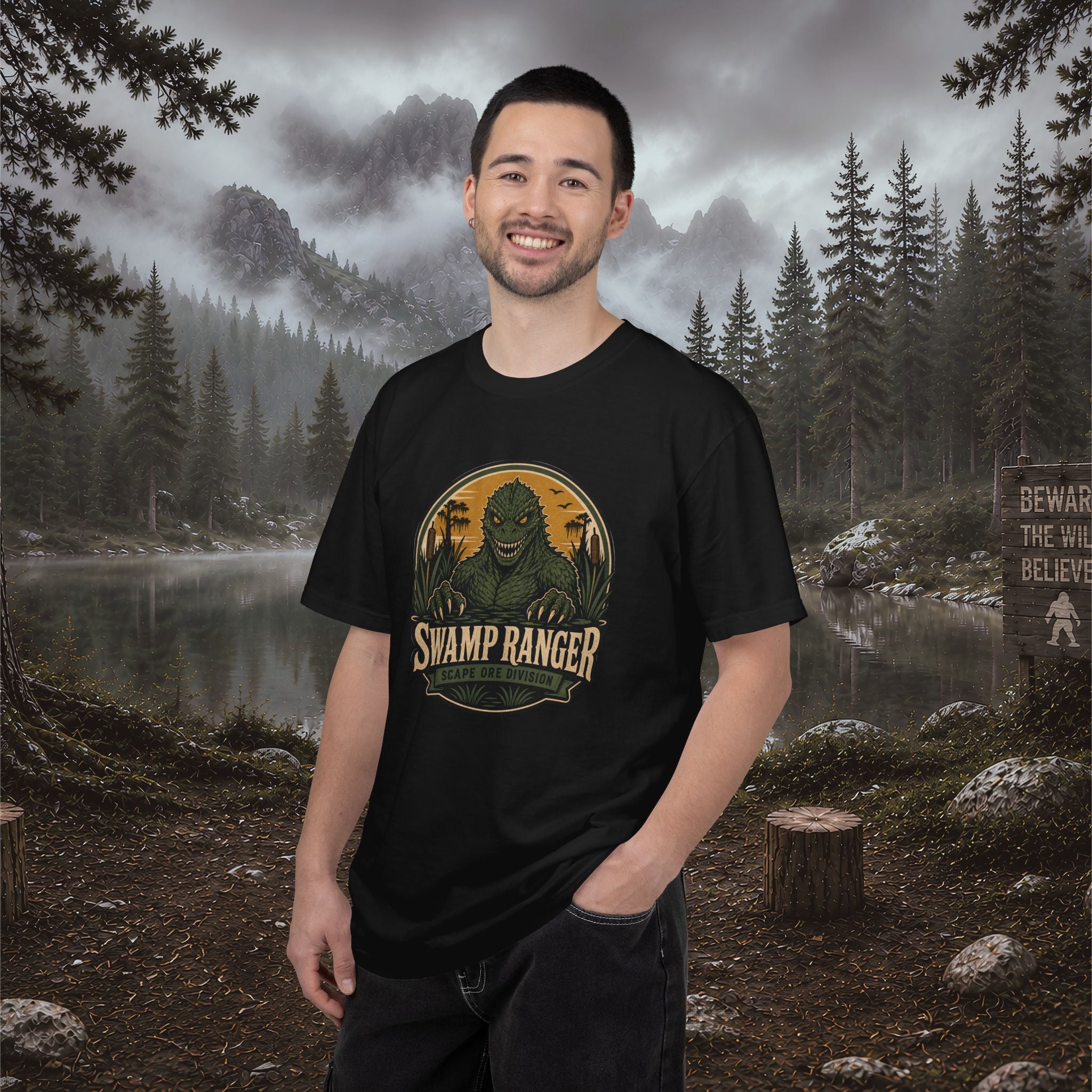 Lizard Man of Scape Ore Swamp T-Shirt - Vintage Cryptid Shirt