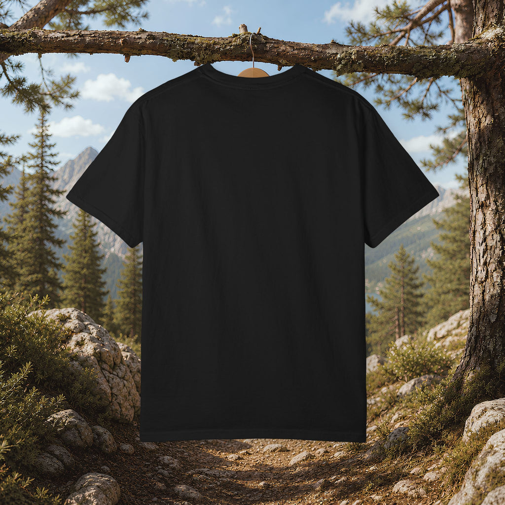 Trail Snack Inspector T-Shirt — Cute Raccoon Hiking Graphic Tee for Outdoor Lovers
