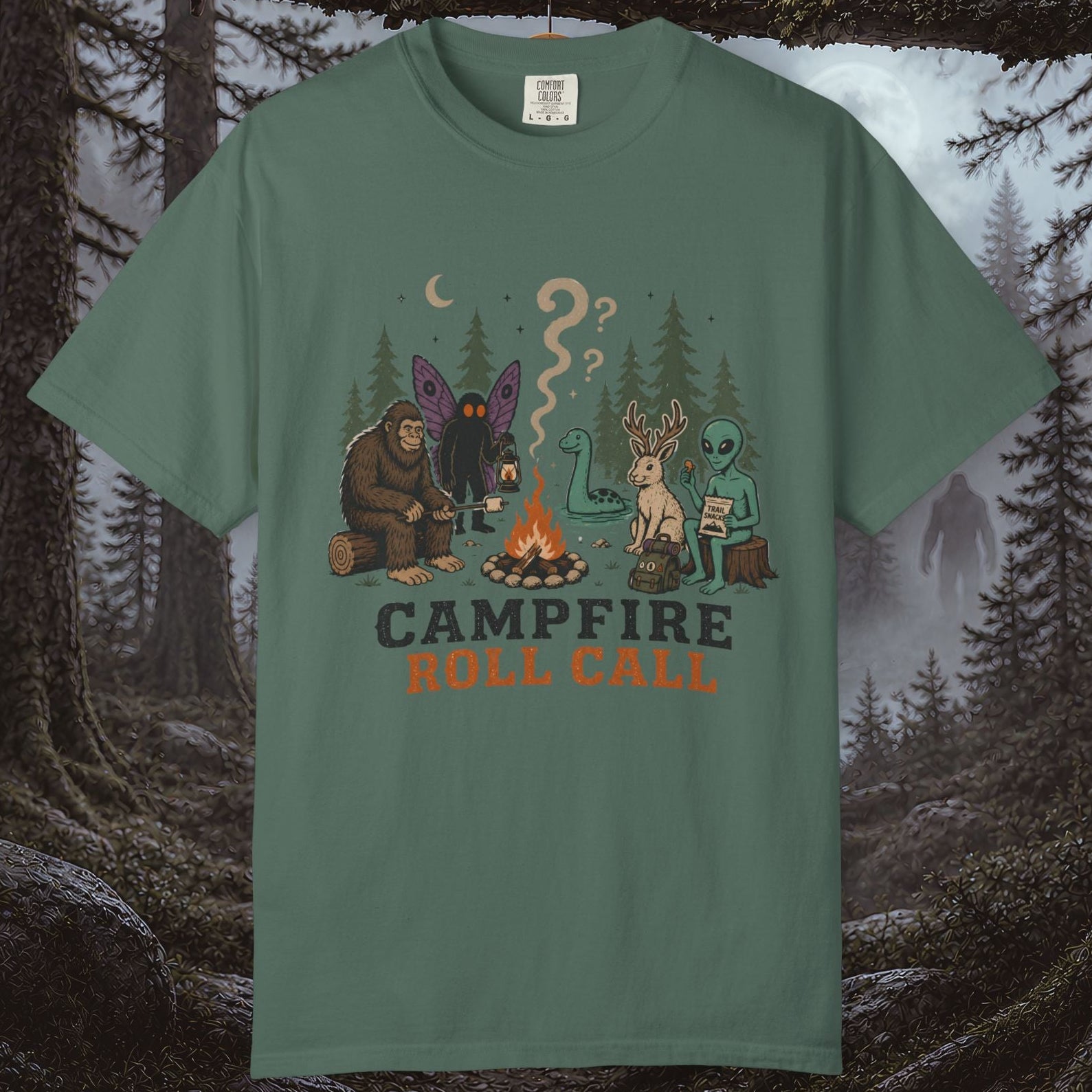 Campfire Cryptid Roll Call T-Shirt