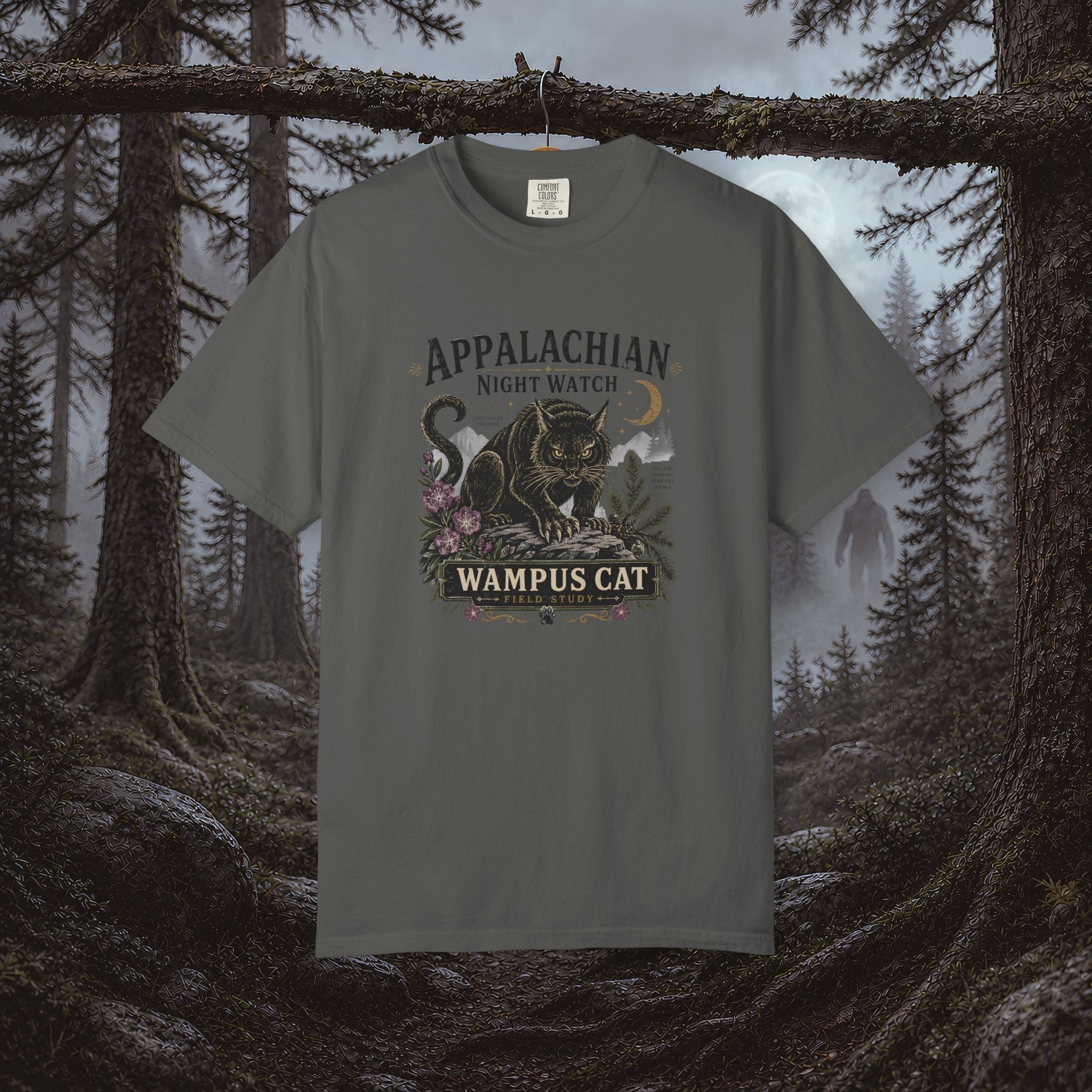 Appalachian Night Watch Wampus Cat T-Shirt