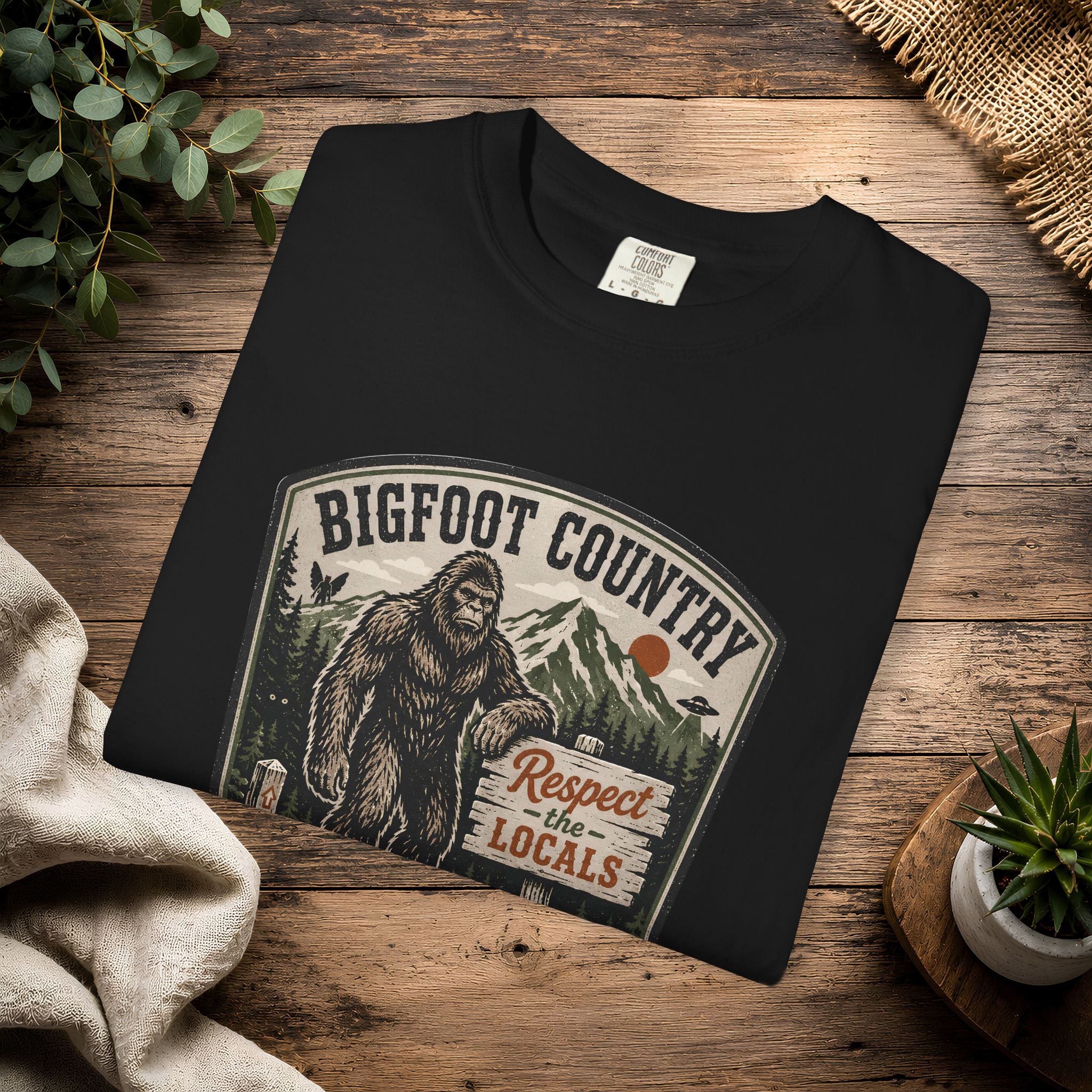 Bigfoot Country T-Shirt — Respect the Locals Outdoor Graphic Tee