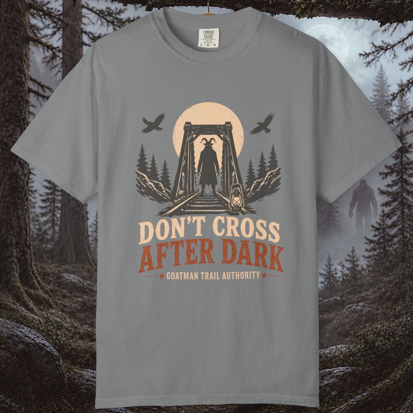 Goatman Don’t Cross After Dark T-Shirt