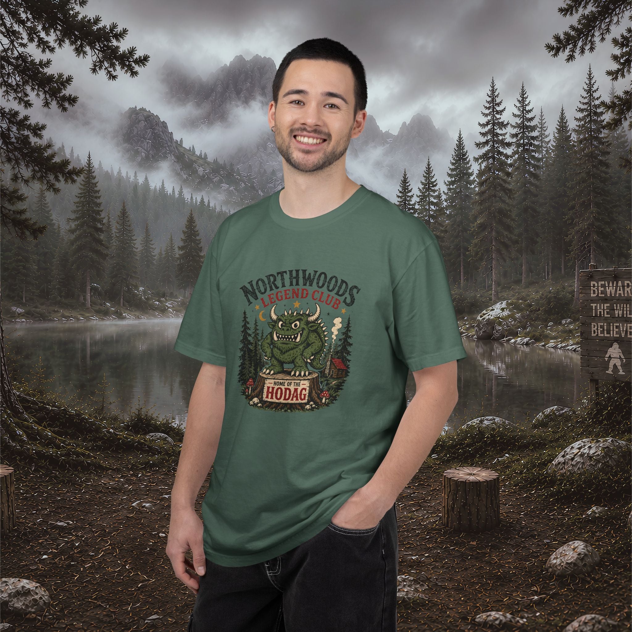 Northwoods Legend Club T-Shirt — Hodag Forest Monster Outdoor Tee