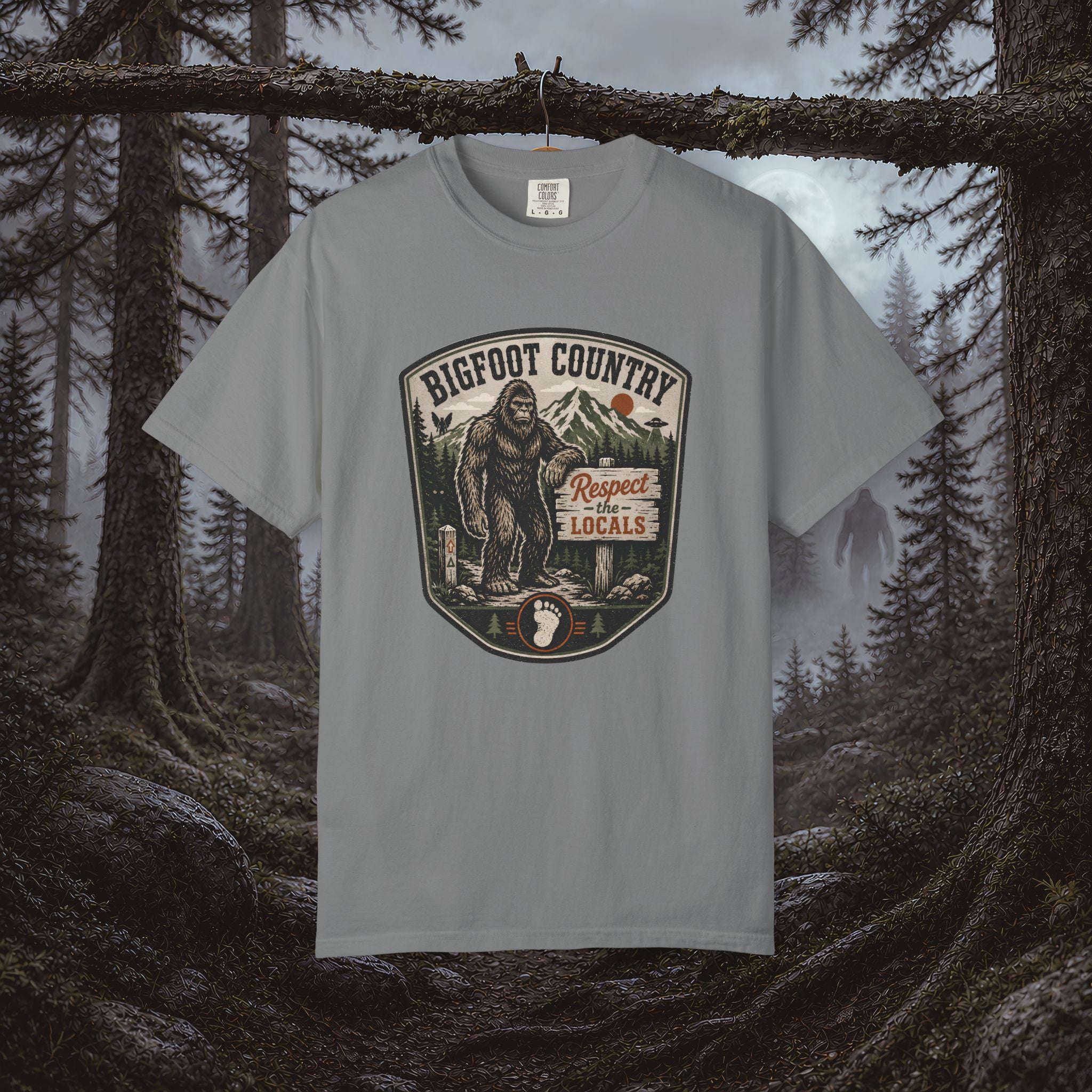 Bigfoot Country T-Shirt — Respect the Locals Outdoor Graphic Tee