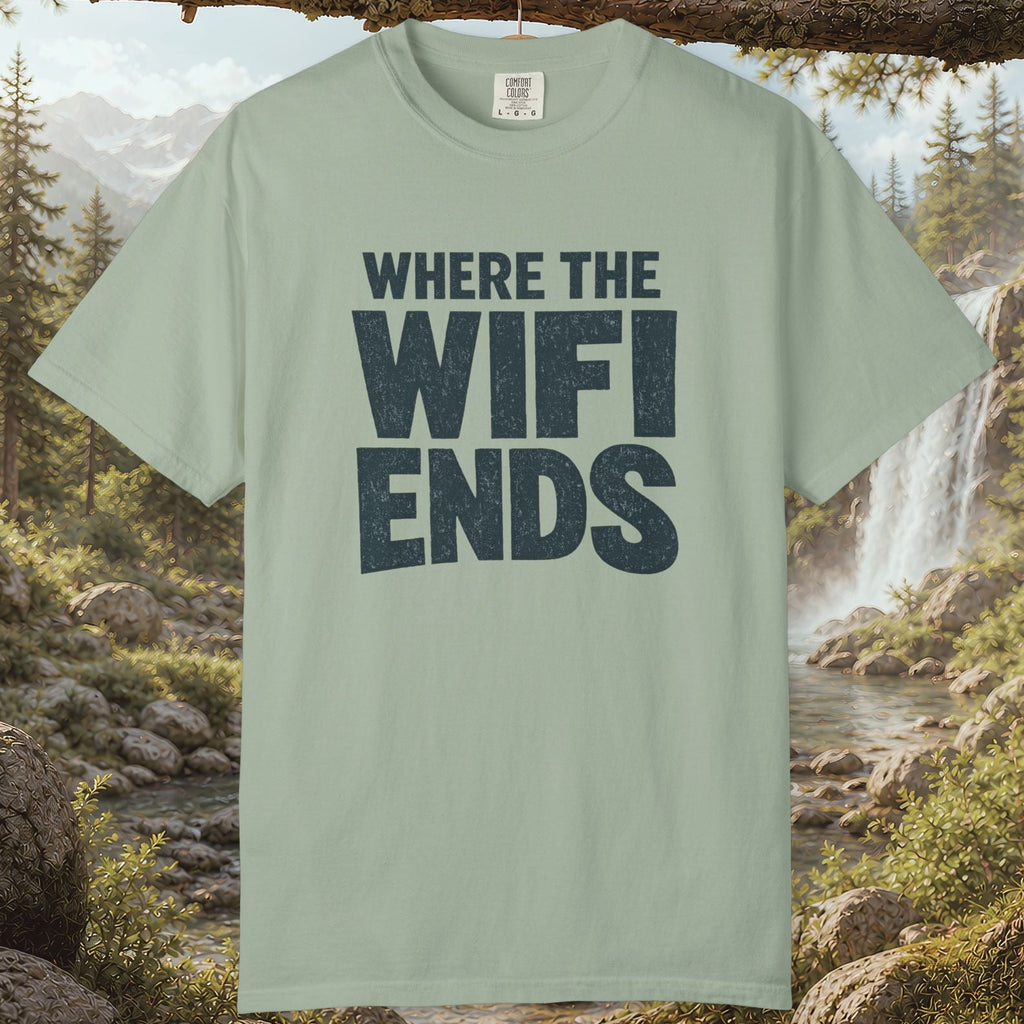 Where The WiFi Ends T-Shirt