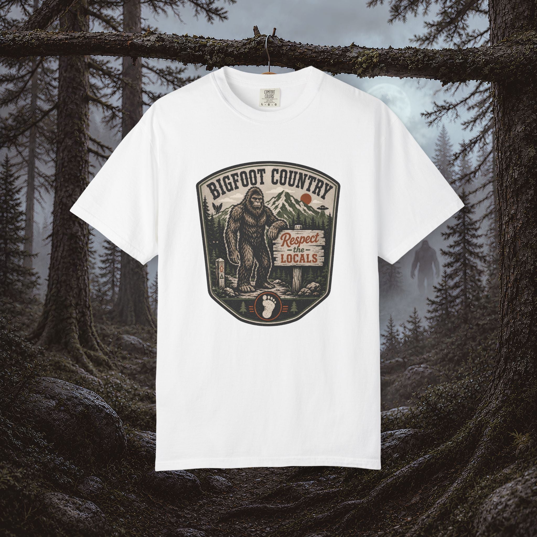 Bigfoot Country T-Shirt — Respect the Locals Outdoor Graphic Tee