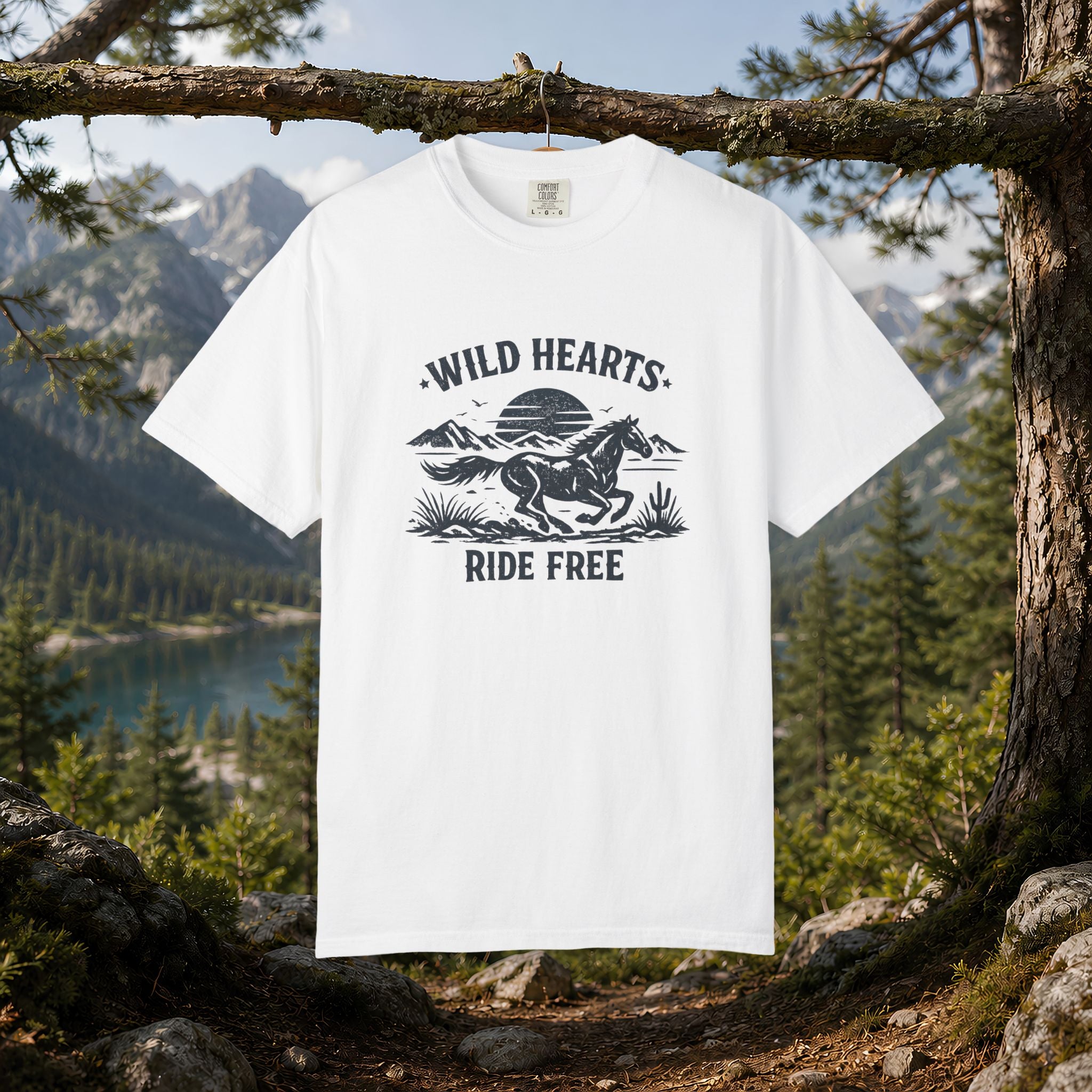 Wild Hearts Ride Free T-Shirt – Vintage Horseback Adventure Tee