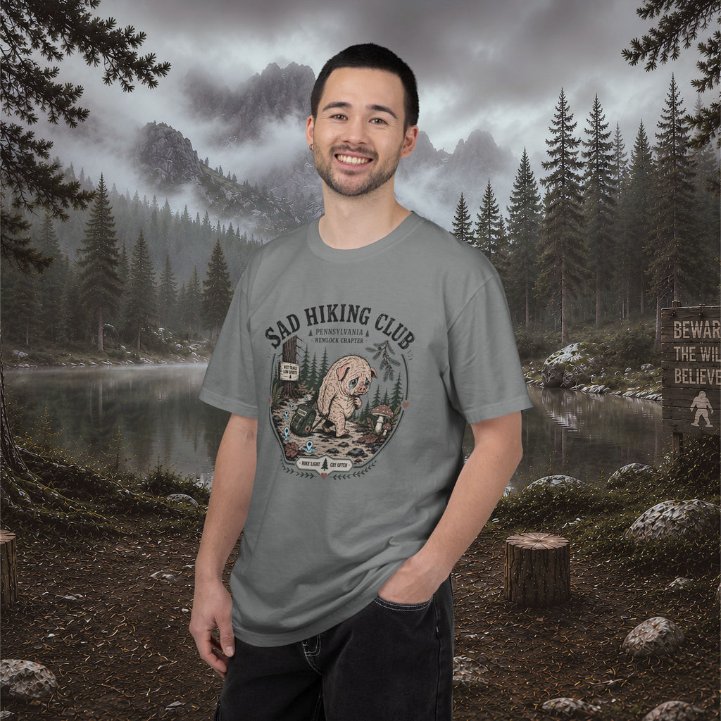 Squonk Sad Hiking Club T-Shirt — Vintage Mountain Camping Tee