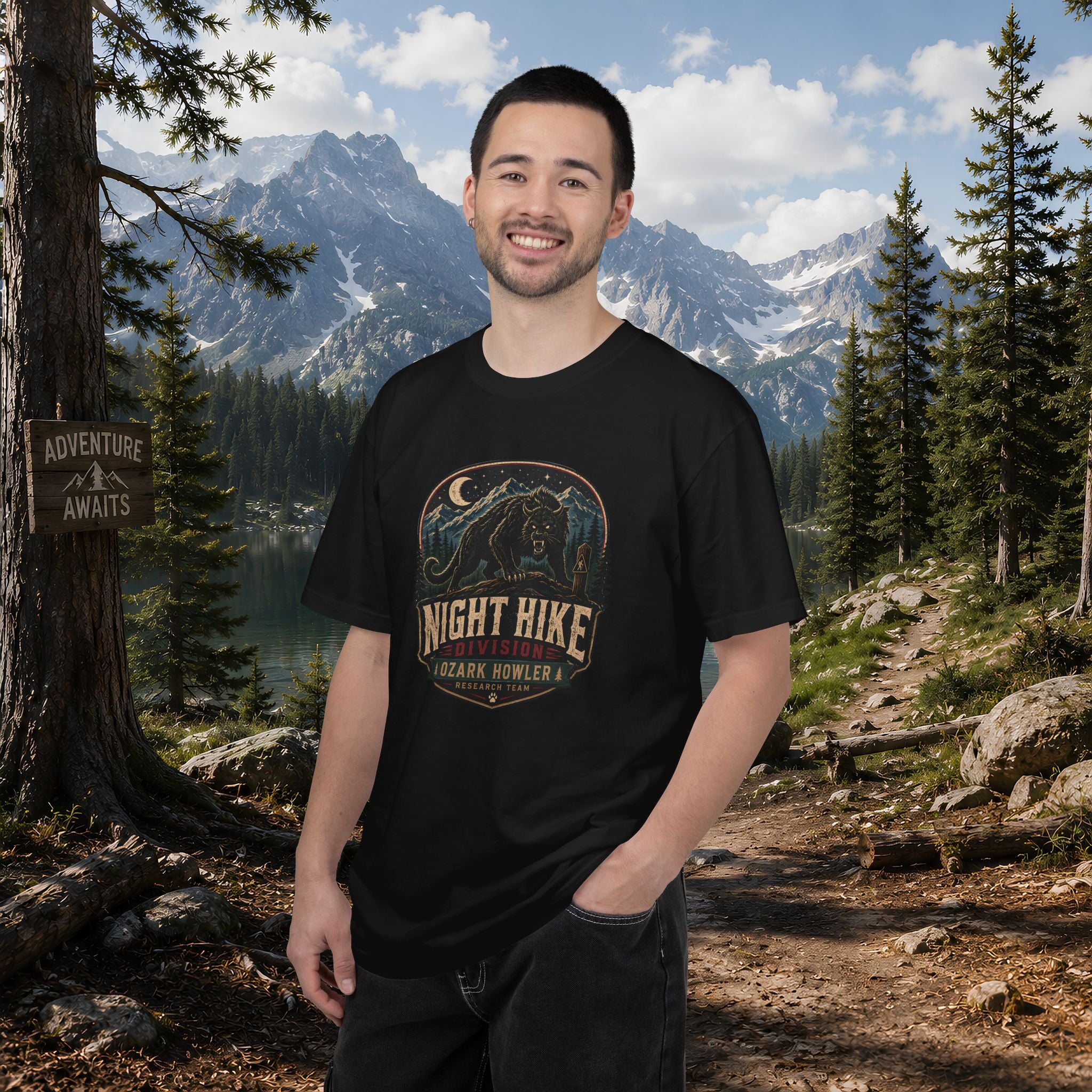 Night Hike T-Shirt — Ozark Howler Vintage Outdoor Adventure Tee